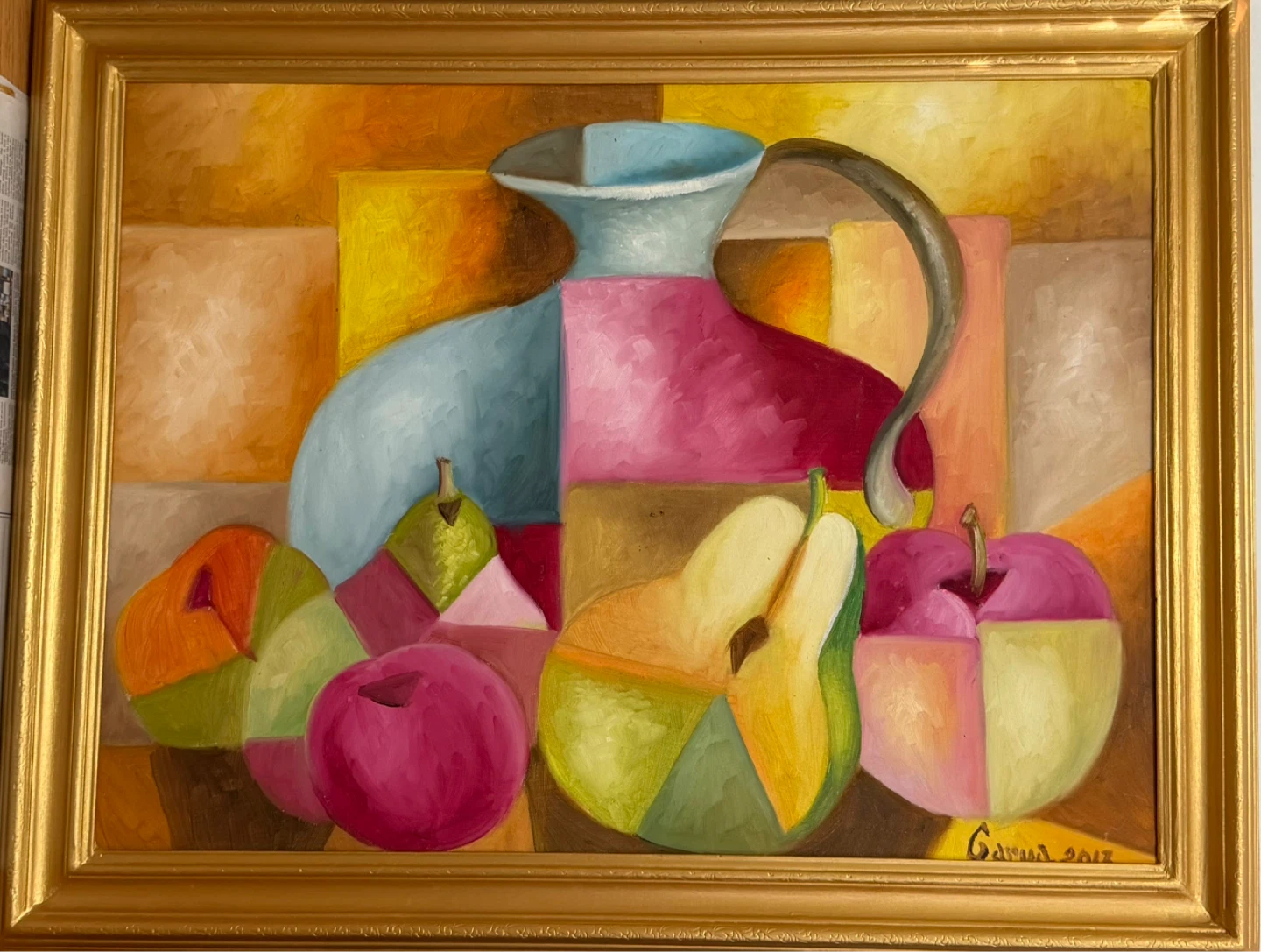 Original Cubist Still Life Painting (BODEGÓN)