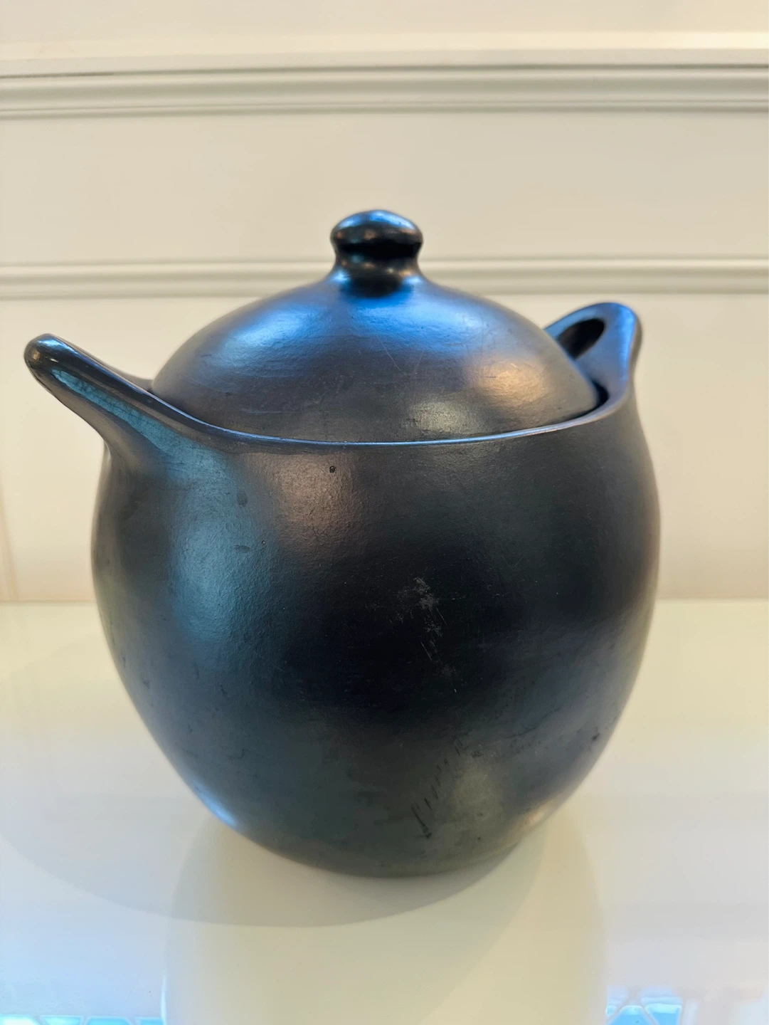NEW! Black Clay Pot with Lid - photo 2