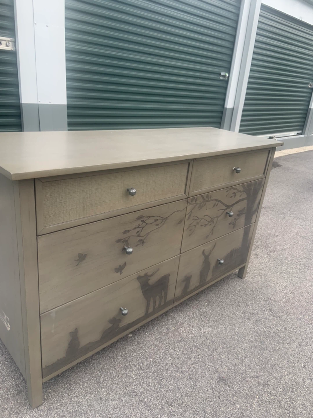 Six Drawer Dresser with Woodland Animal Design - photo 2