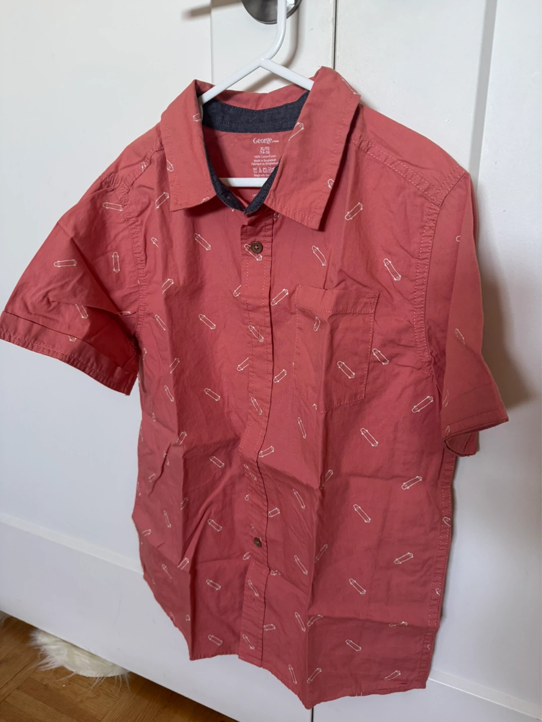 George Boys' Short Sleeve Shirt - Skateboards Print - XL (14-16) - photo 2