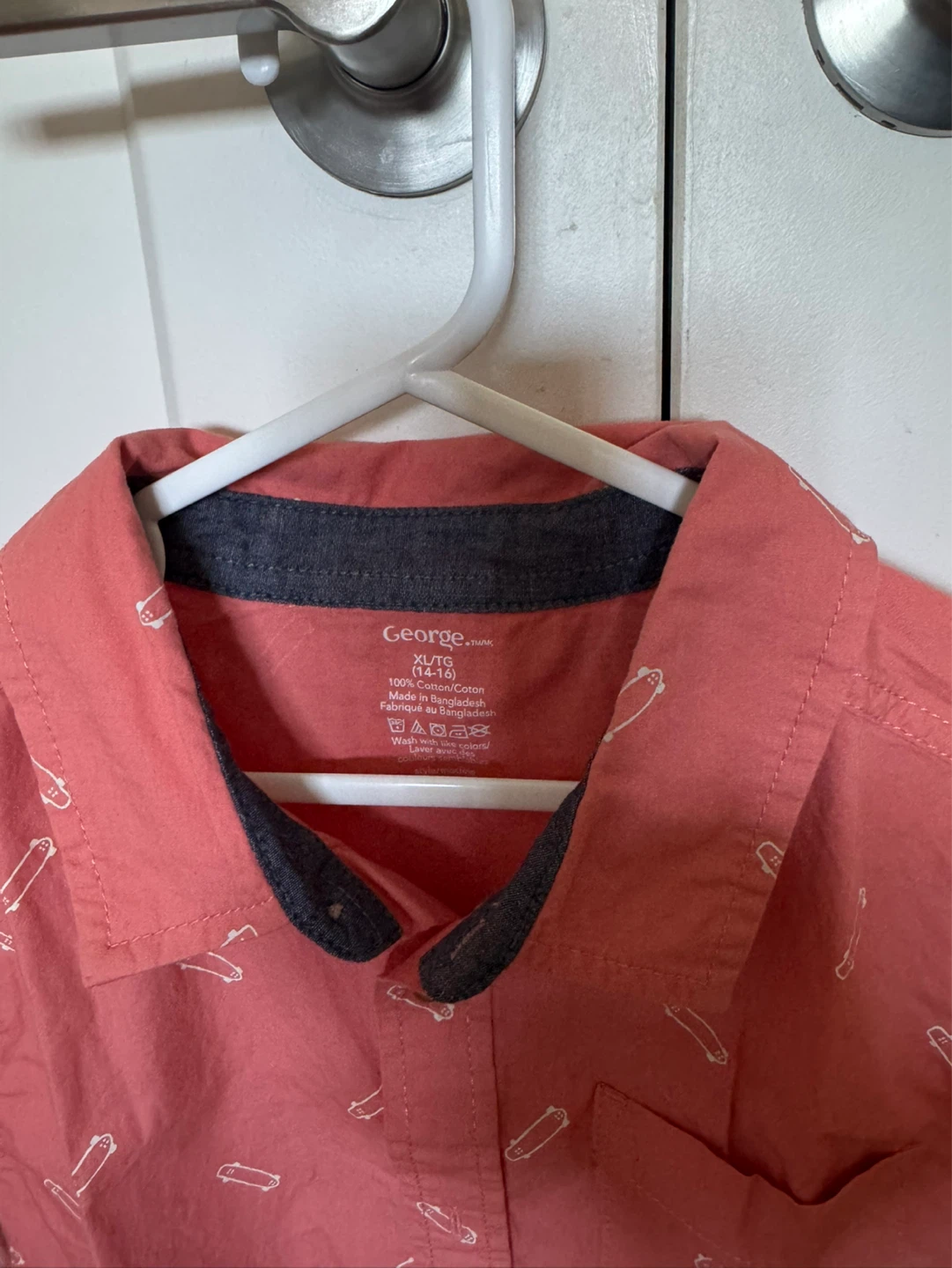 George Boys' Short Sleeve Shirt - Skateboards Print - XL (14-16) - photo 3