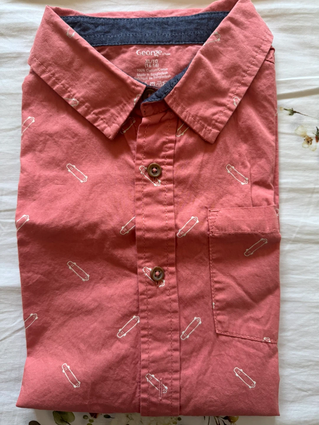 George Boys' Short Sleeve Shirt - Skateboards Print - XL (14-16) - photo 5