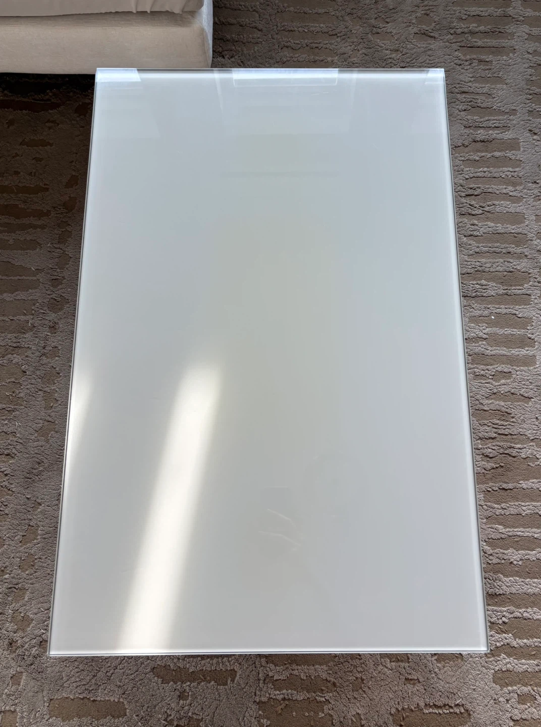 Glass Coffee Table with Stone Legs - photo 3