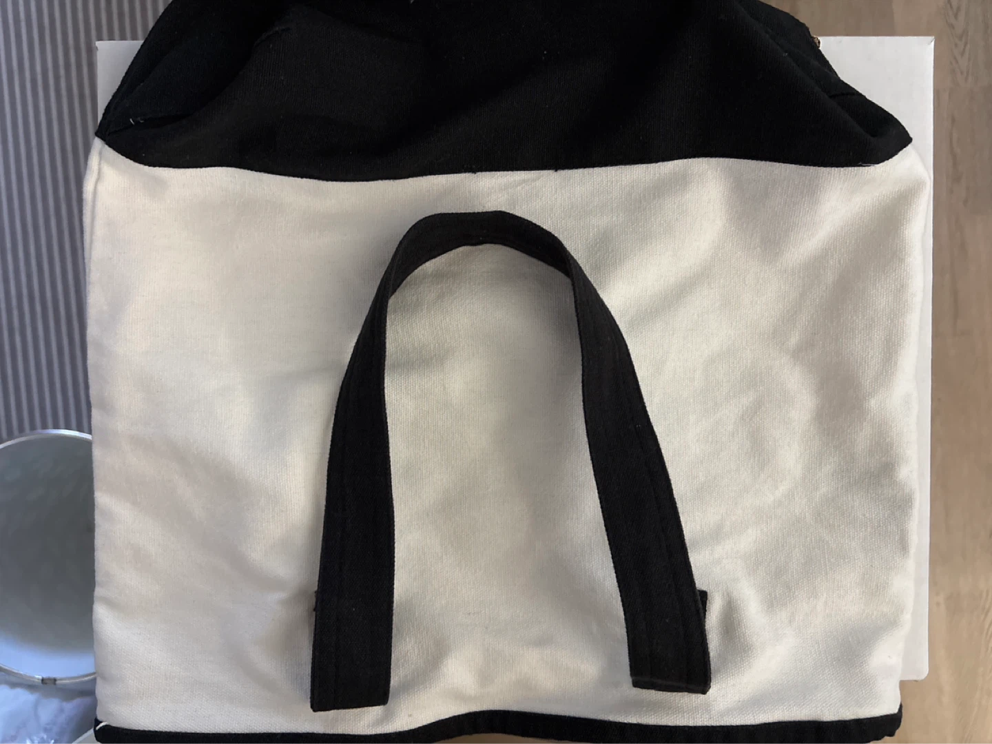 Indigo Canvas Tote Bag - "I like BIG BOOKS & I cannot lie" - photo 2