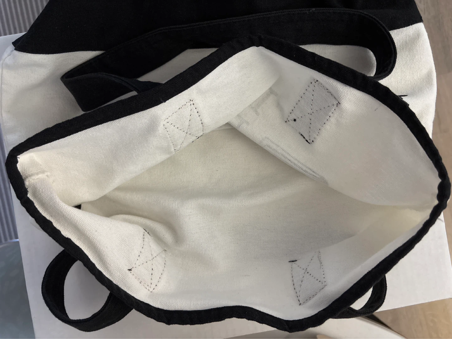 Indigo Canvas Tote Bag - "I like BIG BOOKS & I cannot lie" - photo 3