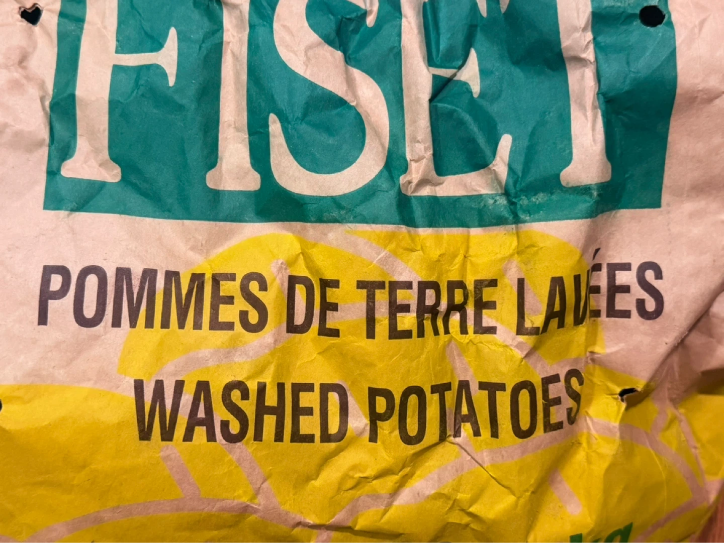 Free Small Potatoes FCFS