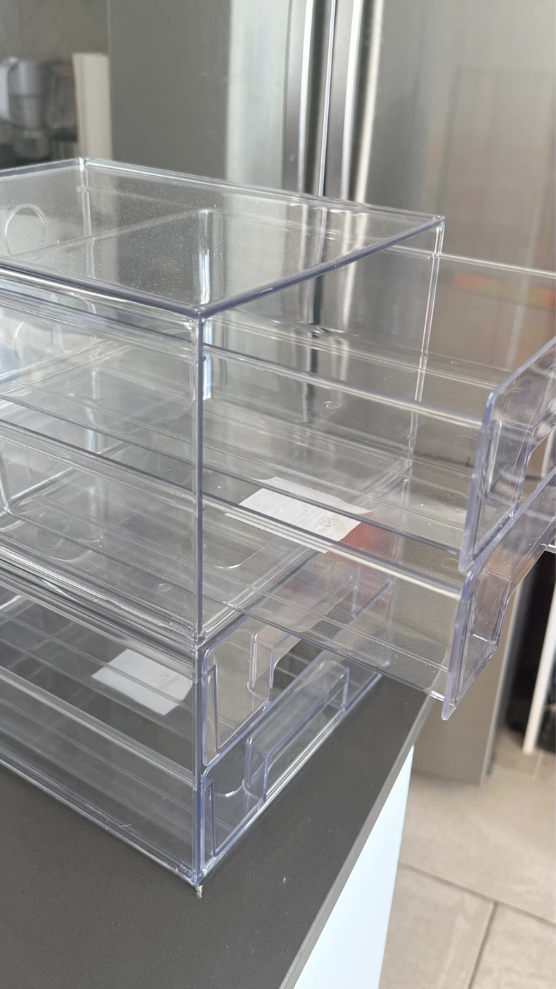 Clear Plastic Drawer Organizer Set - photo 2