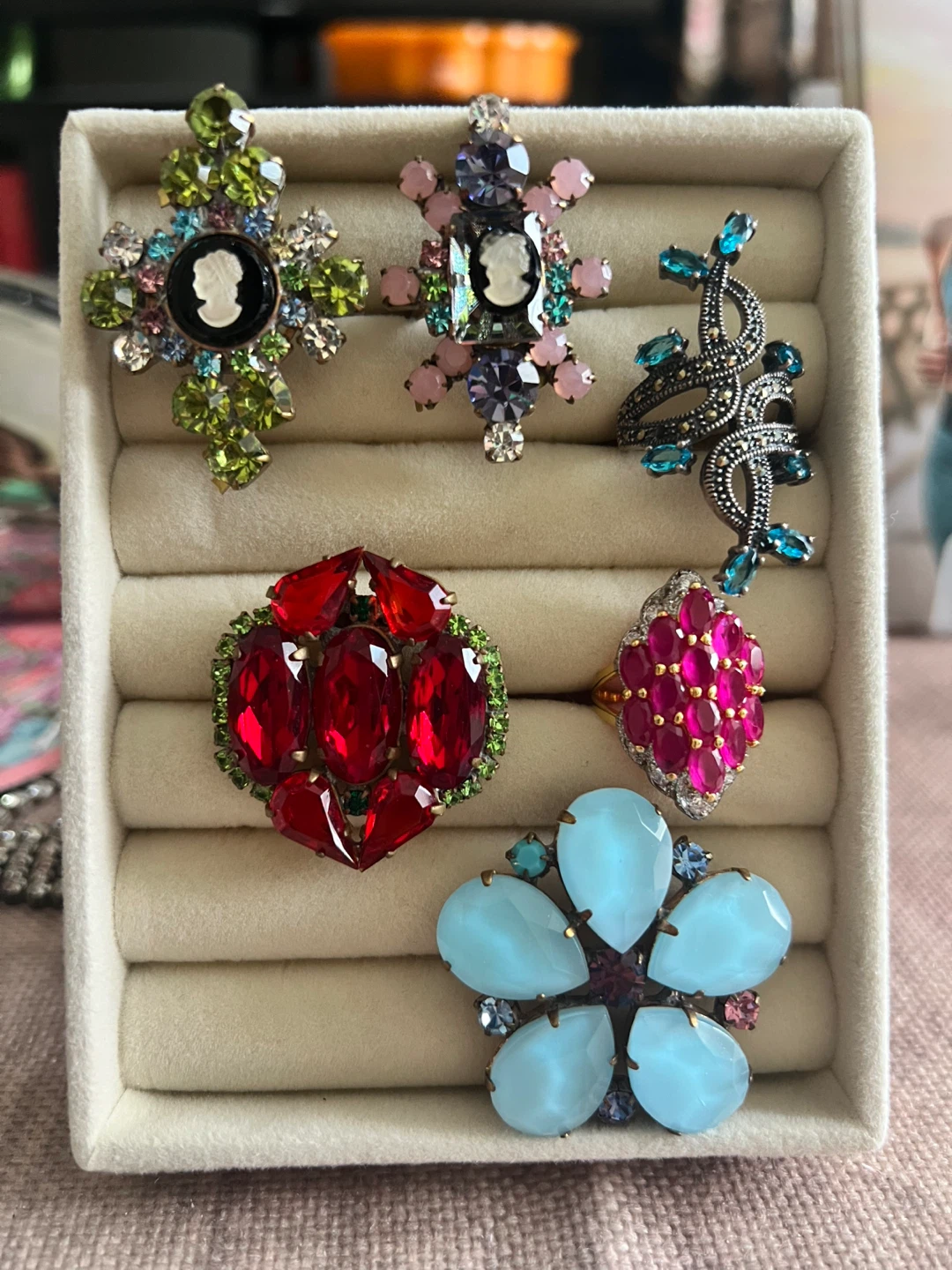 Vintage Assorted statement rings