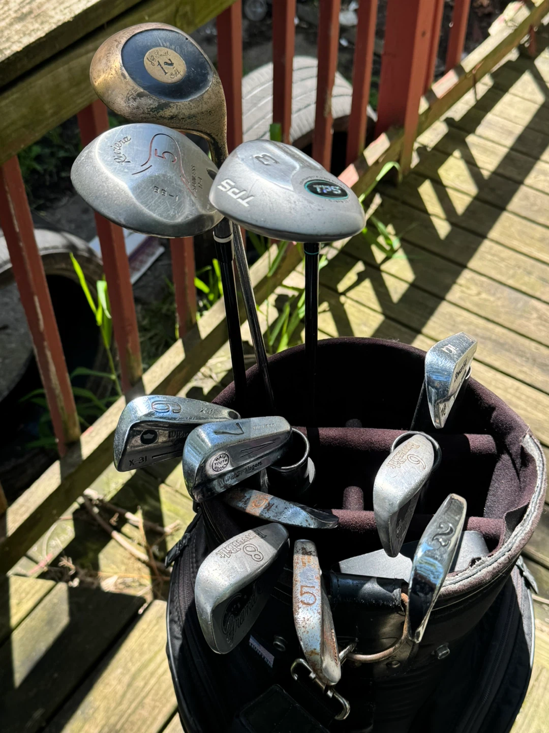 Mixed Set of Golf Clubs