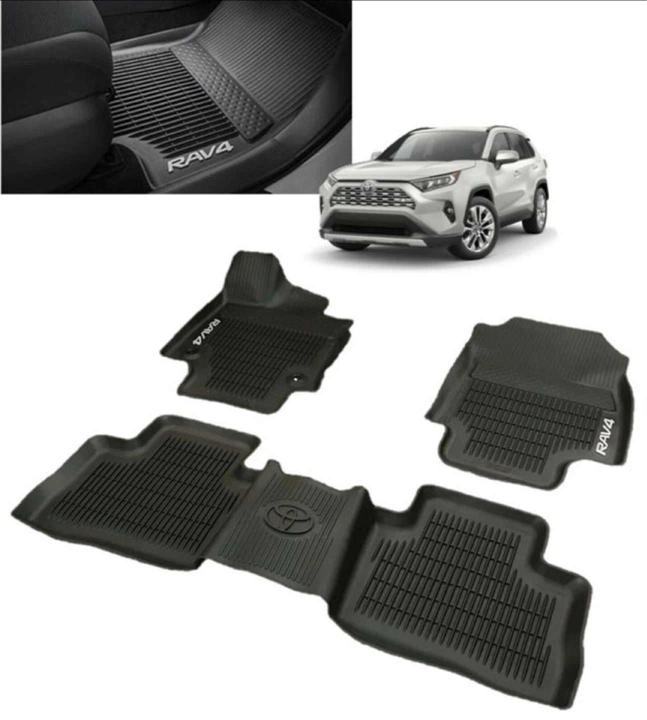 Like-New OEM Rav4 trunk & weather mats