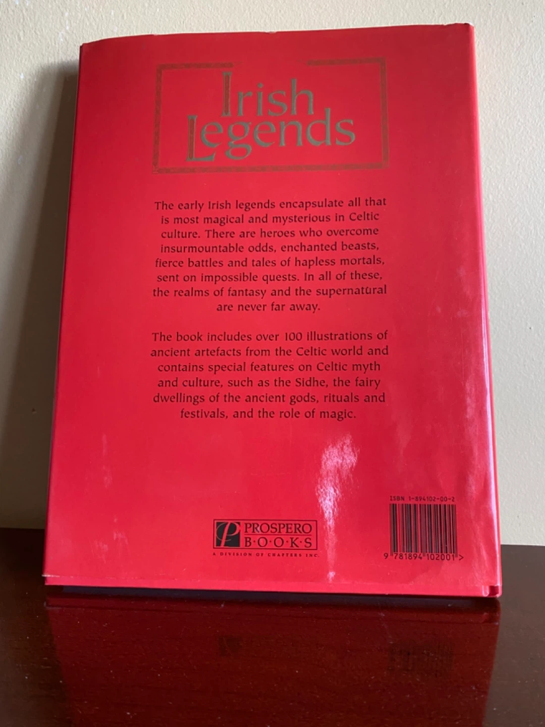 Irish Legends Hardcover Book by Ian Zaczek - Prospero Books 1998 - photo 2