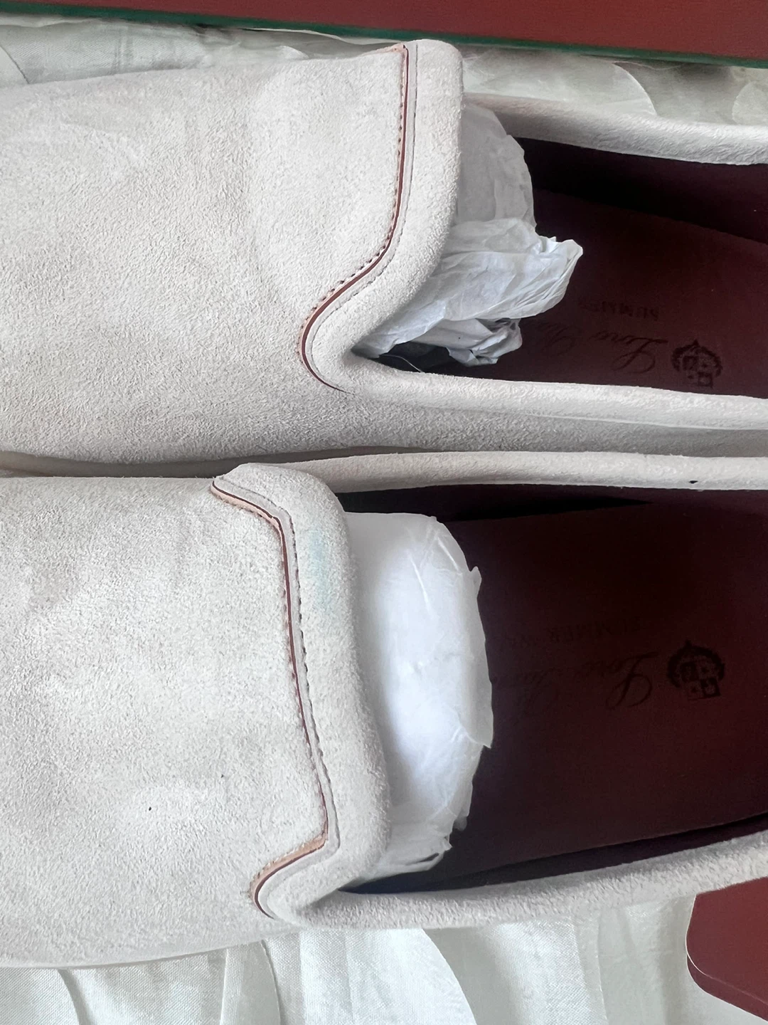 Loro Piana Suede Slip-On Shoes - photo 4
