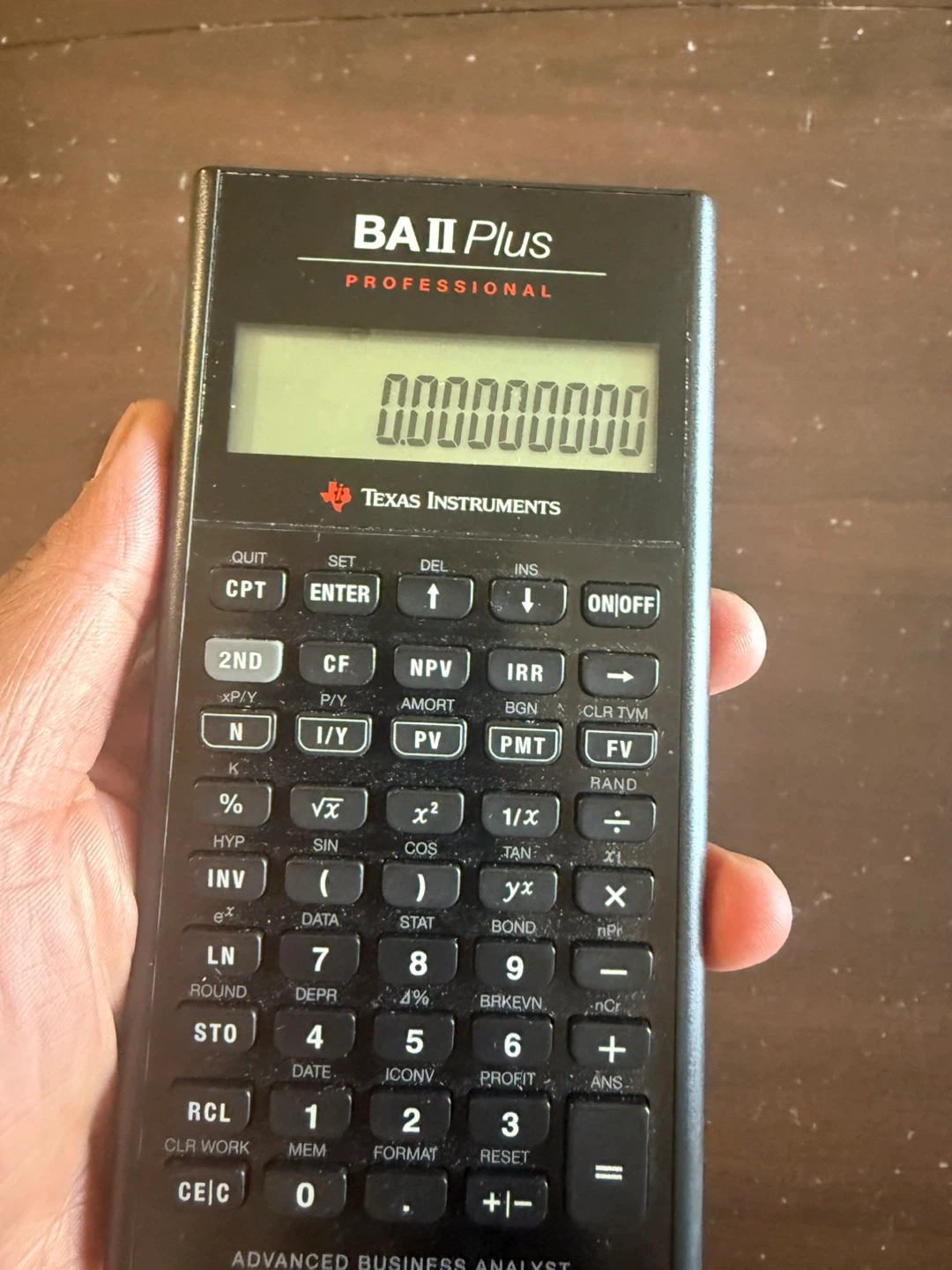 Texas Instruments BA II Plus Professional Calculator - photo 2