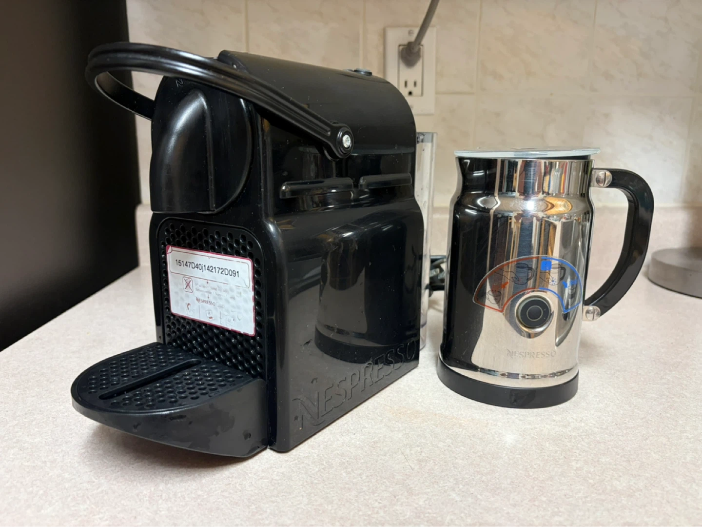 Nespresso Coffee Machine with Milk Frother