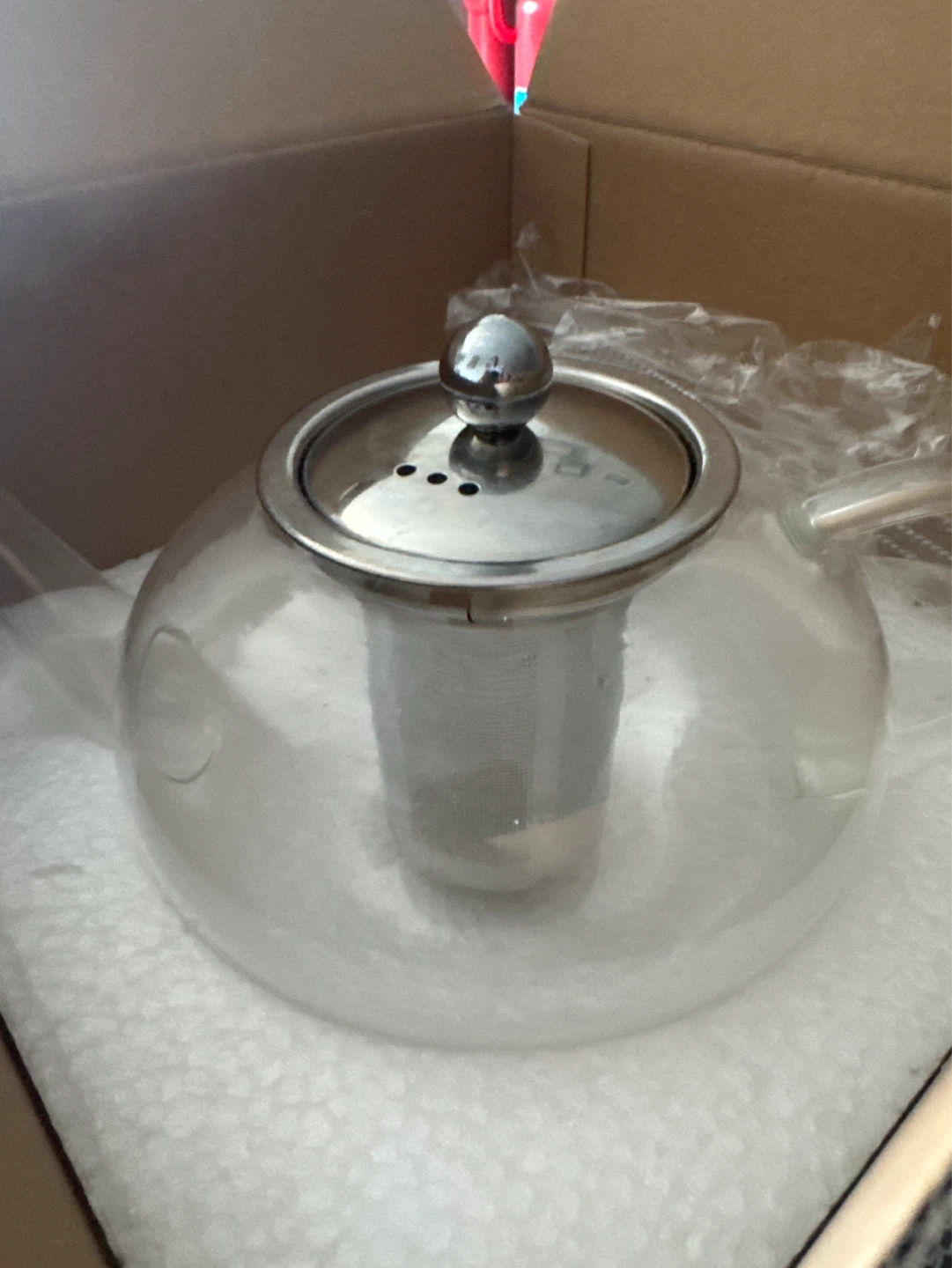 Glass Teapot with Stainless Steel Infuser