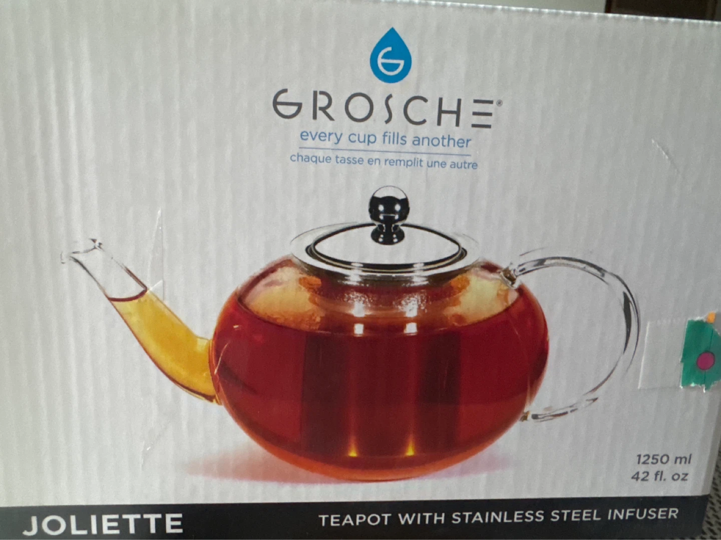 Glass Teapot with Stainless Steel Infuser - photo 2