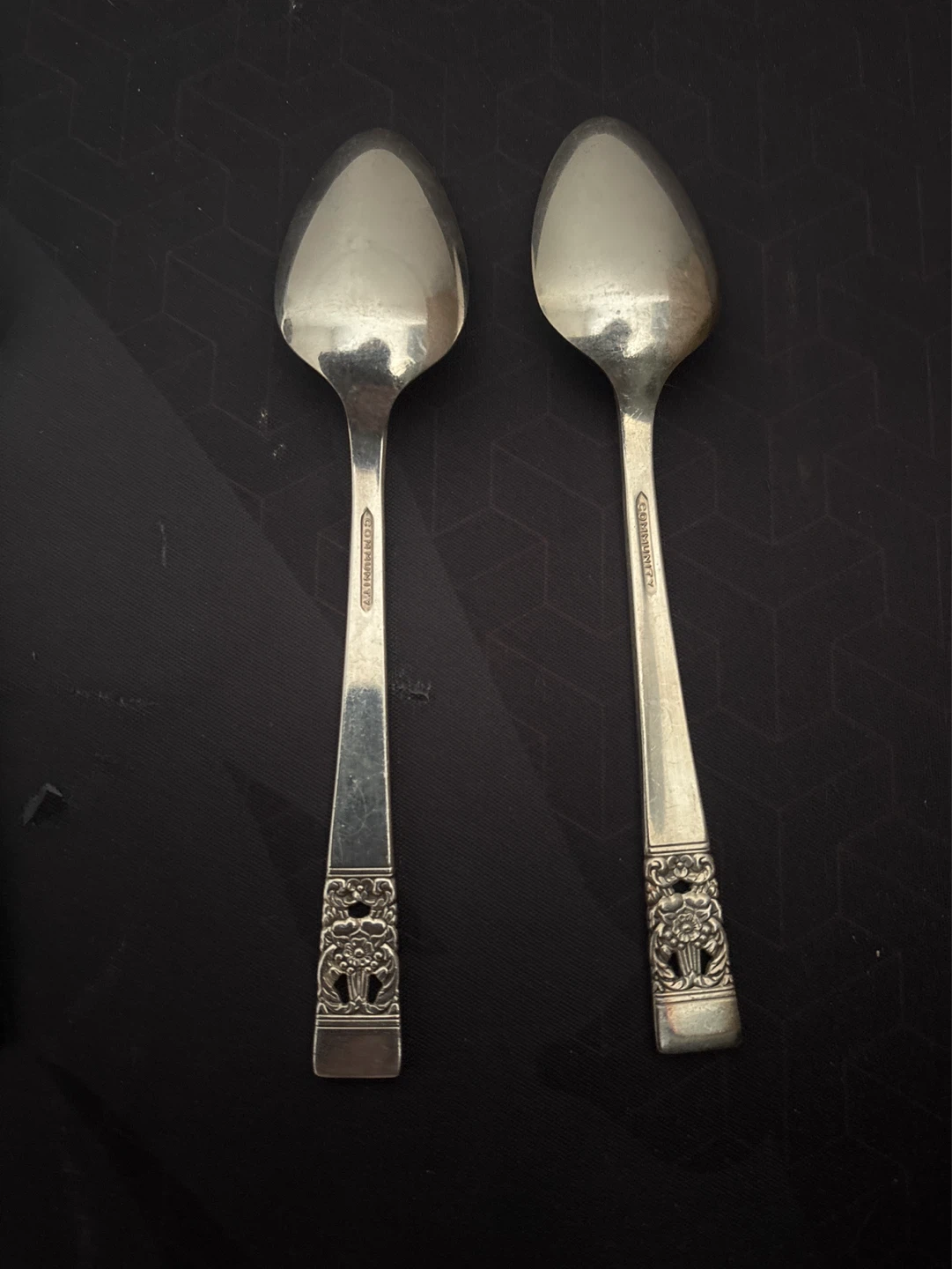 Community Silver Plated  Dessert Spoons Set - photo 4
