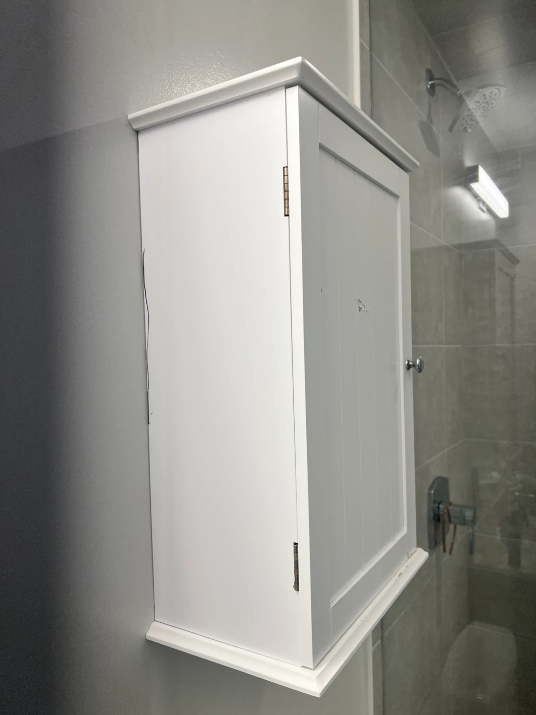 White Bathroom Wall Cabinet - photo 2