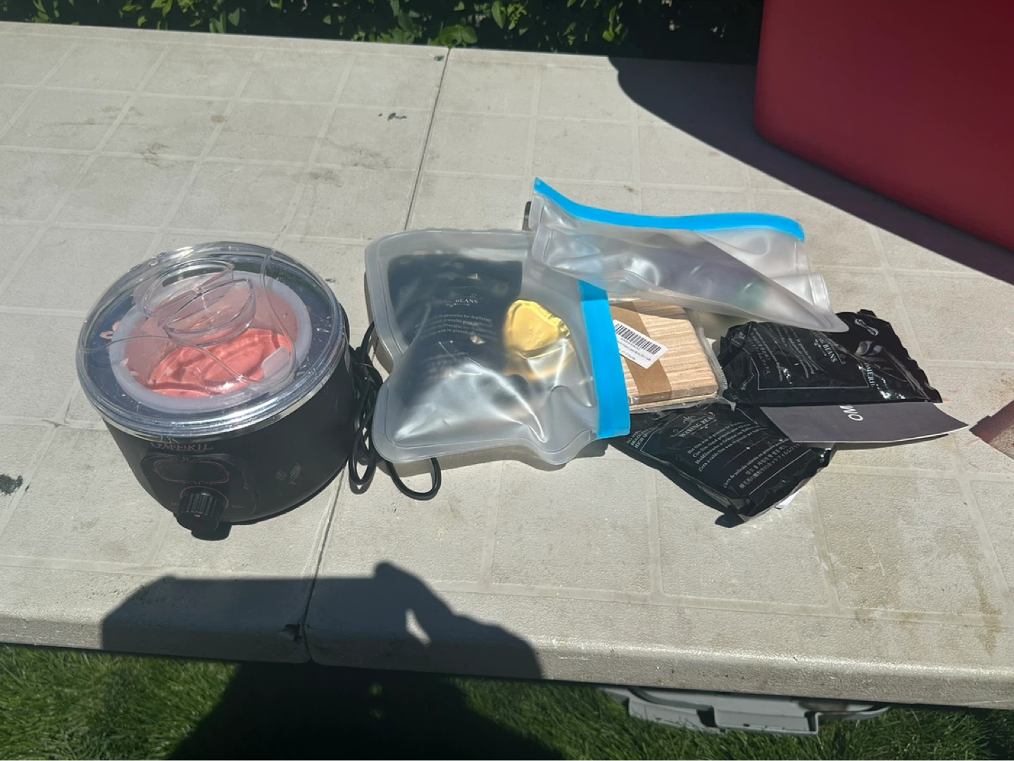 Wax Melter Kit with Wax Beans and applicators