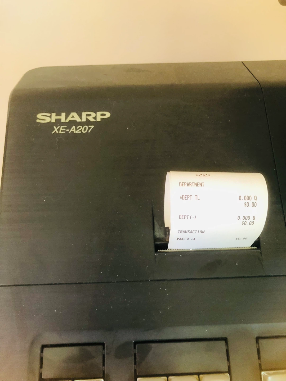 Sharp XE-A207 Cash Register - photo 4