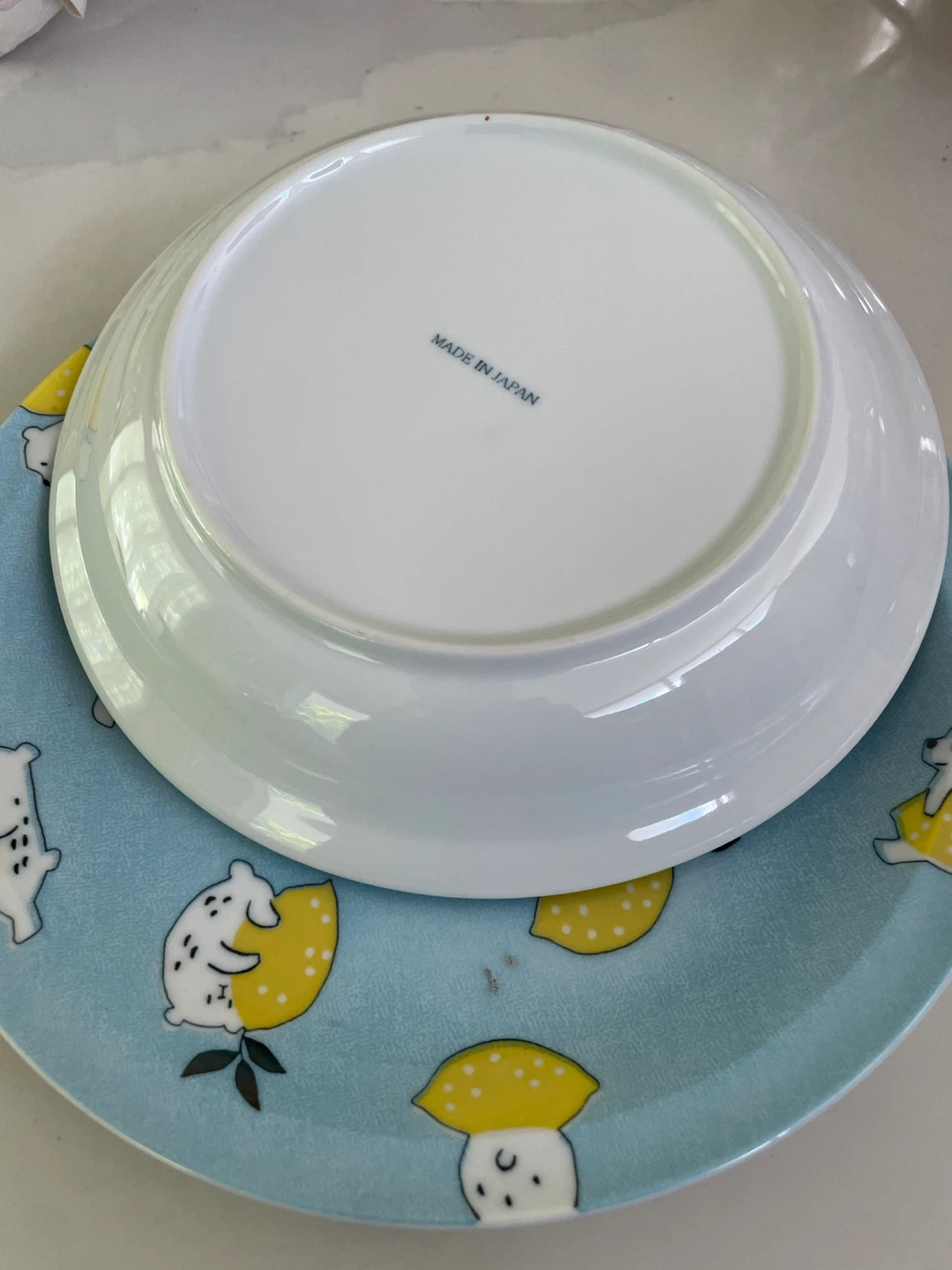 Lemon and bear pattern plates - photo 2