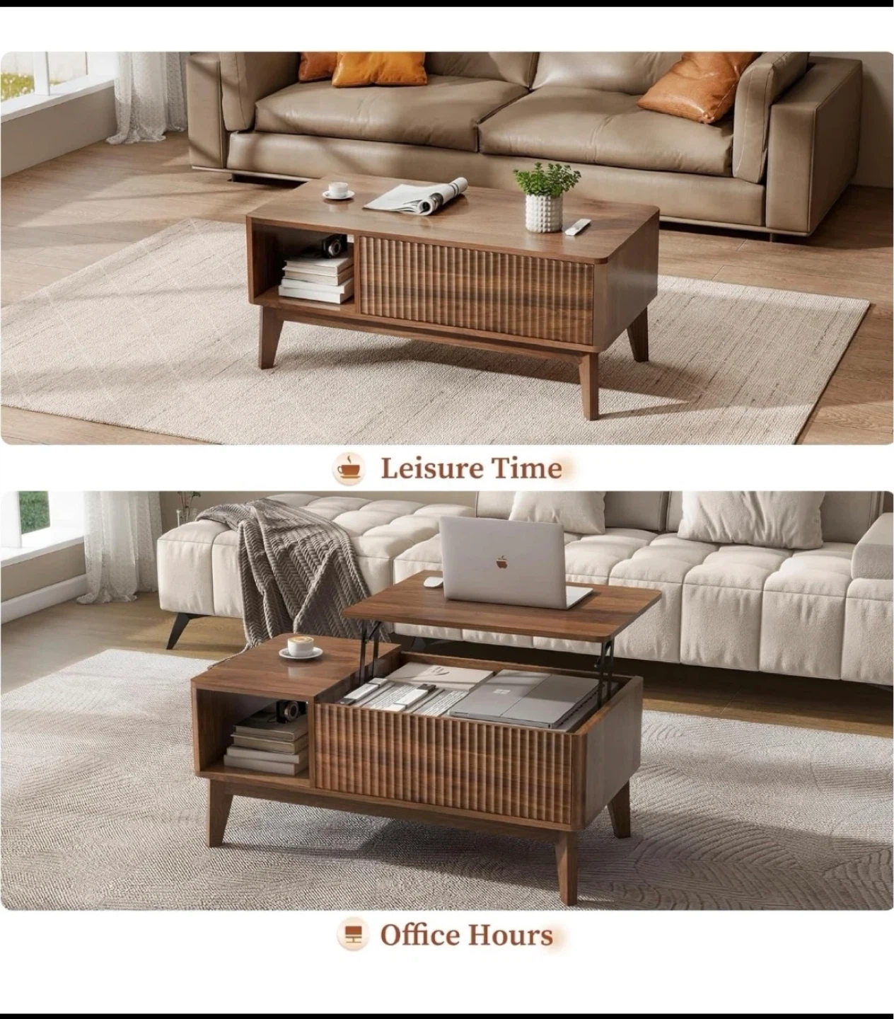 Lift Top Coffee Table with Storage