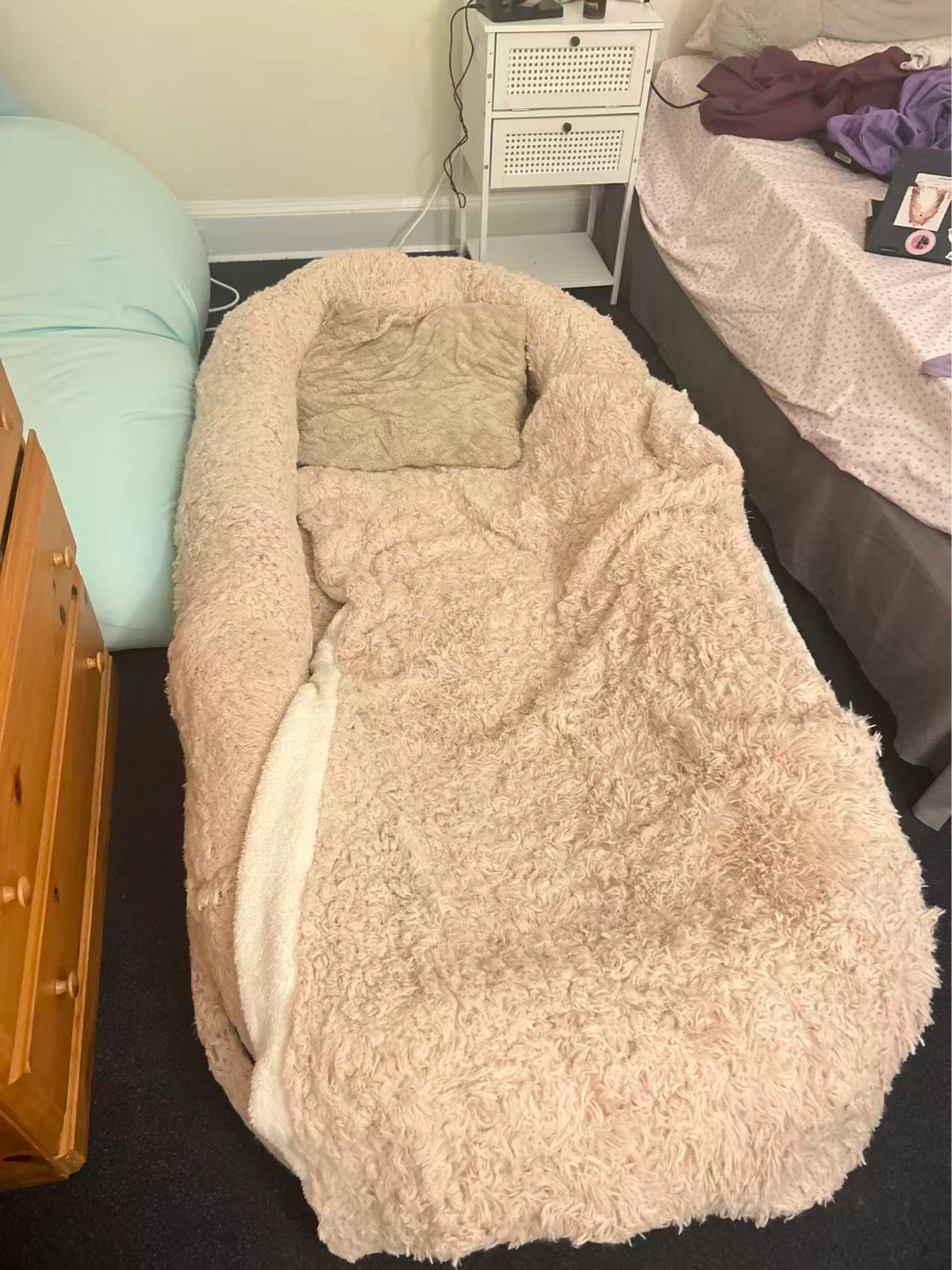 Human dog bed
