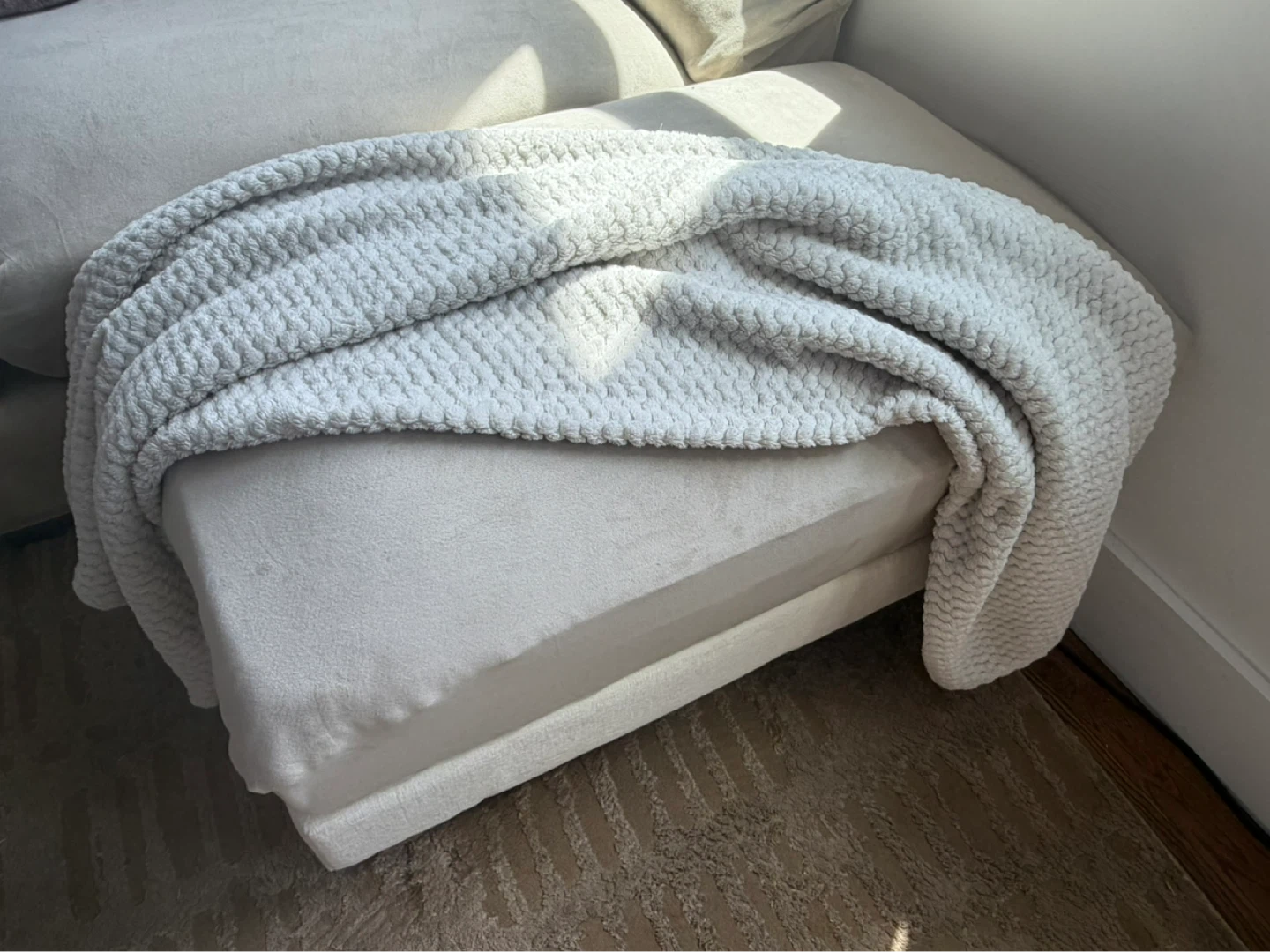Beige Cloud Couch with Chaise Lounge - photo 4