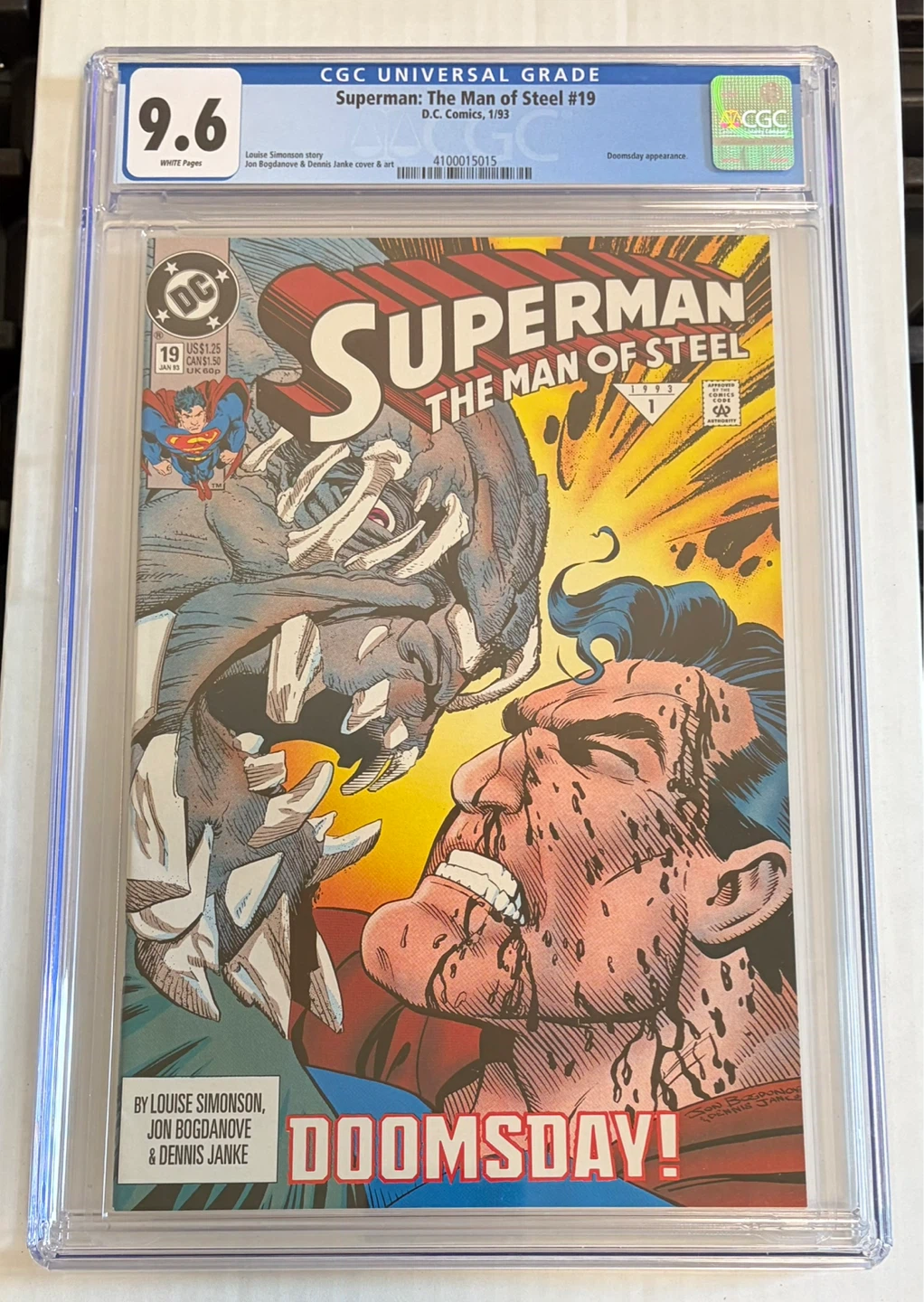 Superman: The Man of Steel #19 Comic CGC 9.6