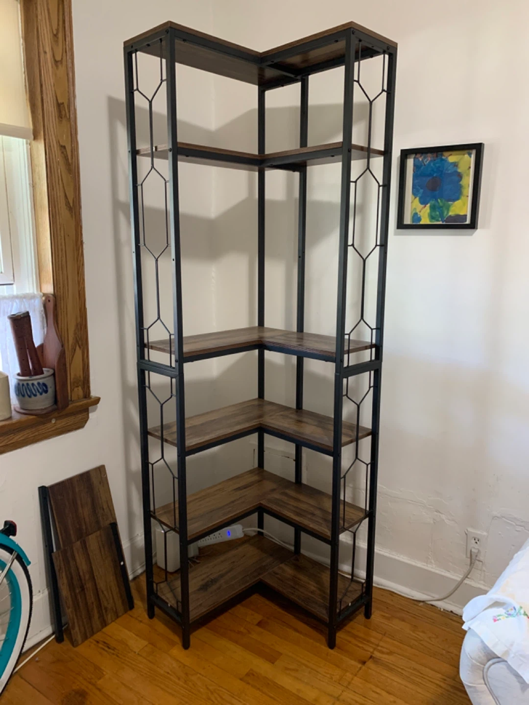 Corner Bookshelf