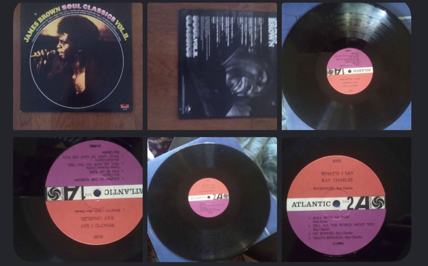 James Brown Soul Classics Vol. II. & What'd I Say Vinyl Records
