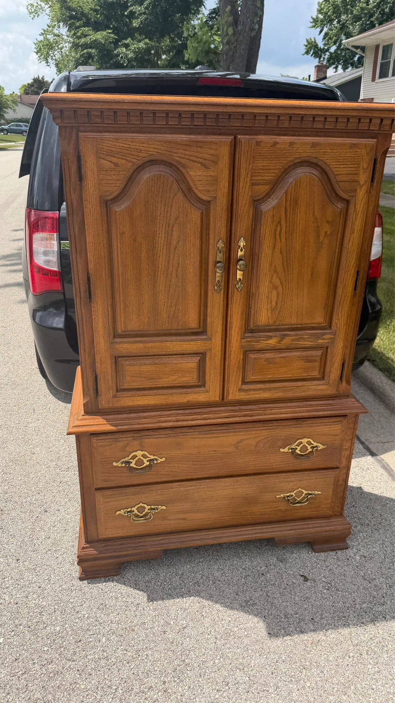 Wooden Armoire Dresser with Drawers - photo 4