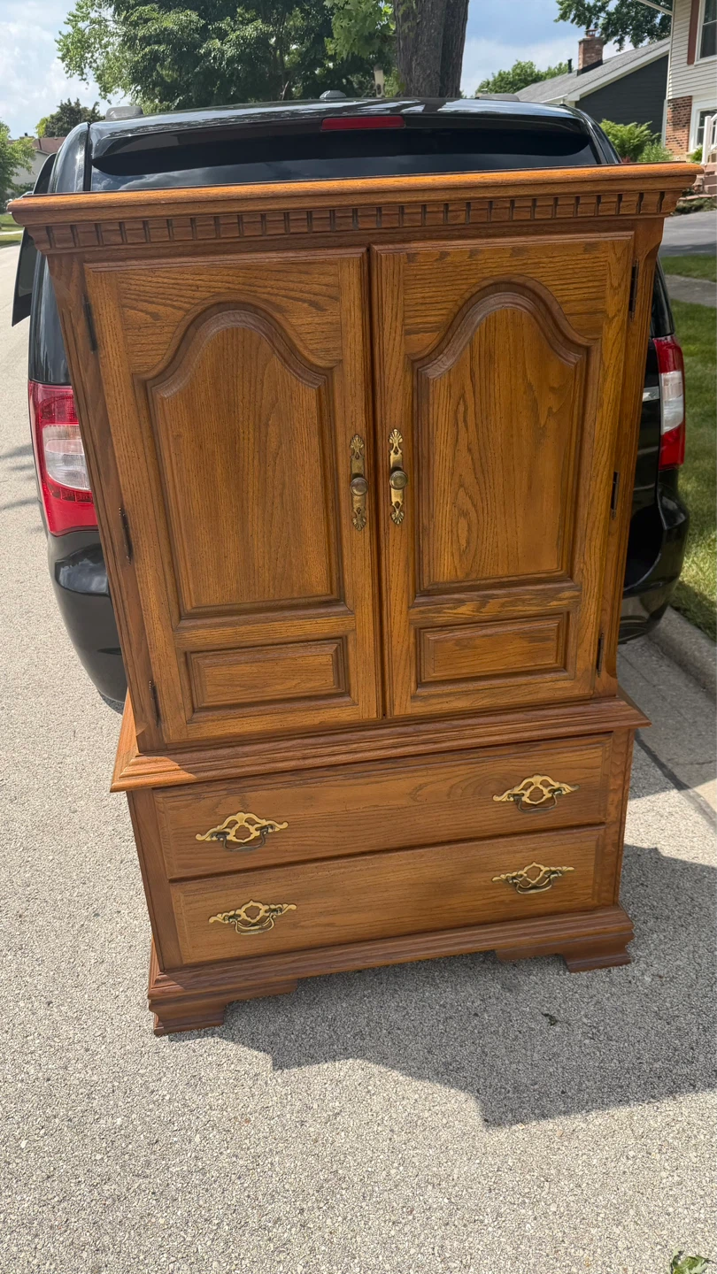Wooden Armoire Dresser with Drawers - photo 5