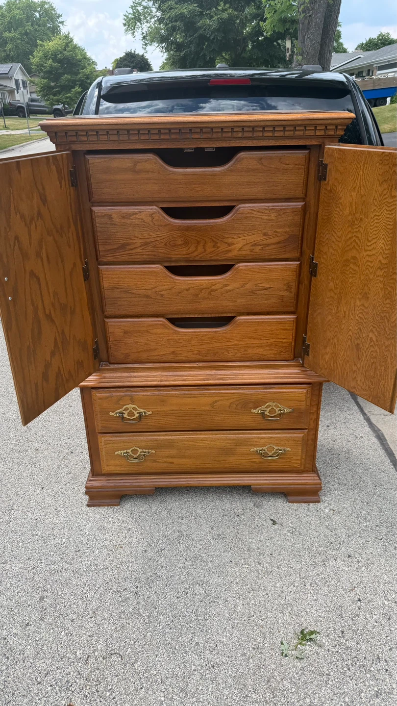 Wooden Armoire Dresser with Drawers - photo 2