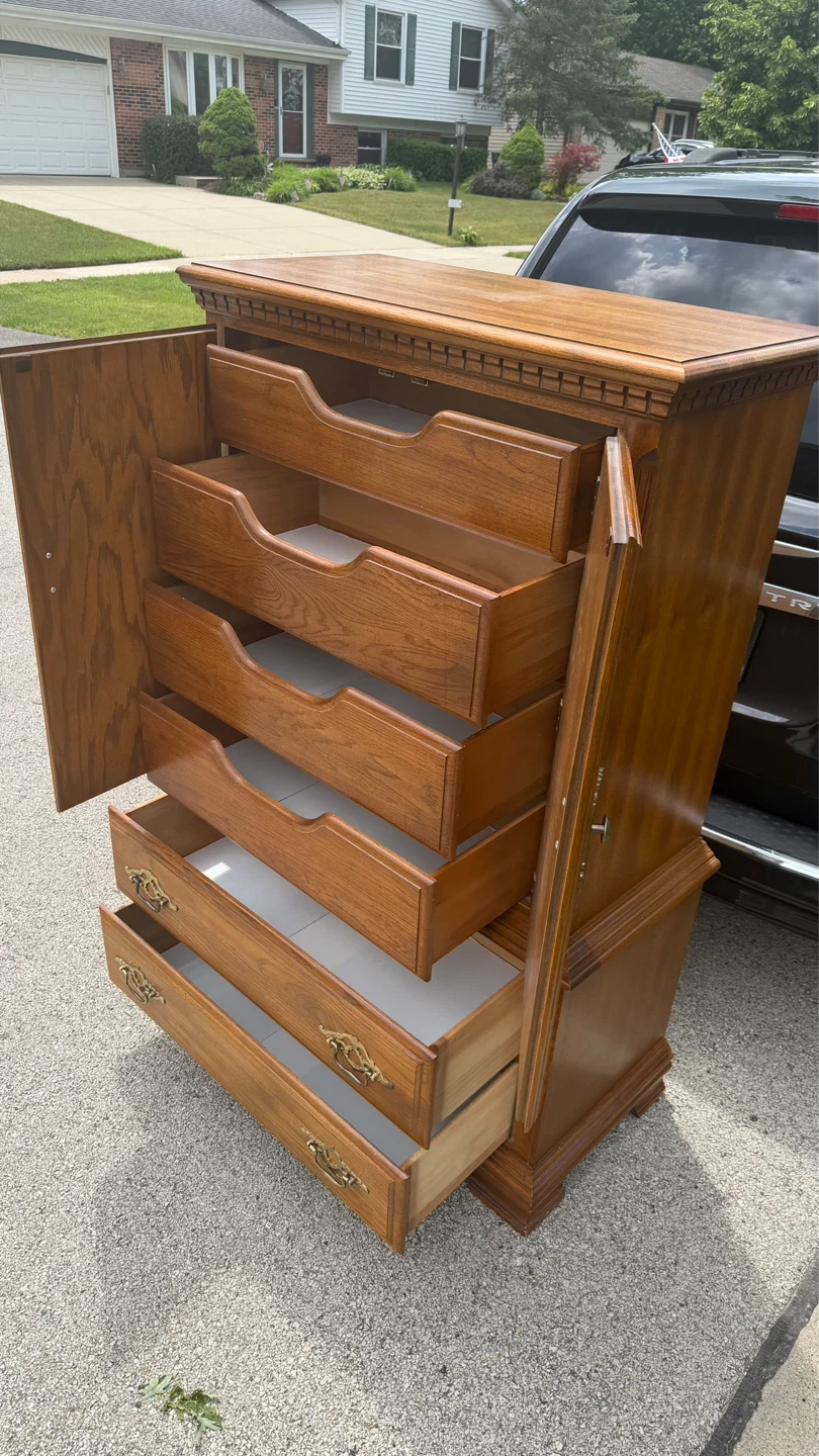 Wooden Armoire Dresser with Drawers - photo 3