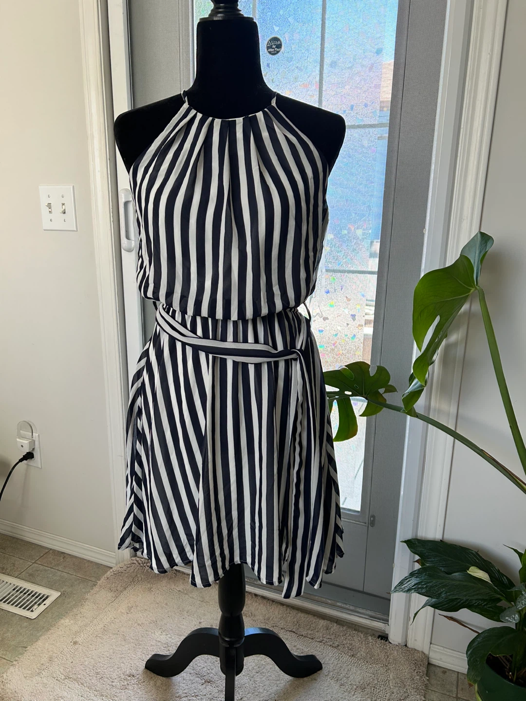 ARDENE Striped Halter Dress