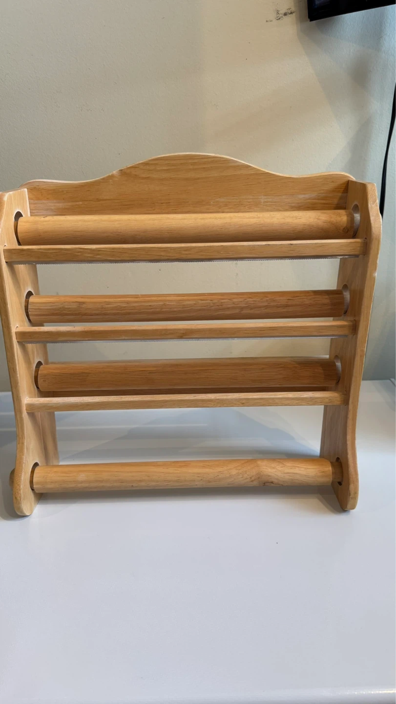Wooden Kitchen Organizer and Rotating Serving Plate - photo 4