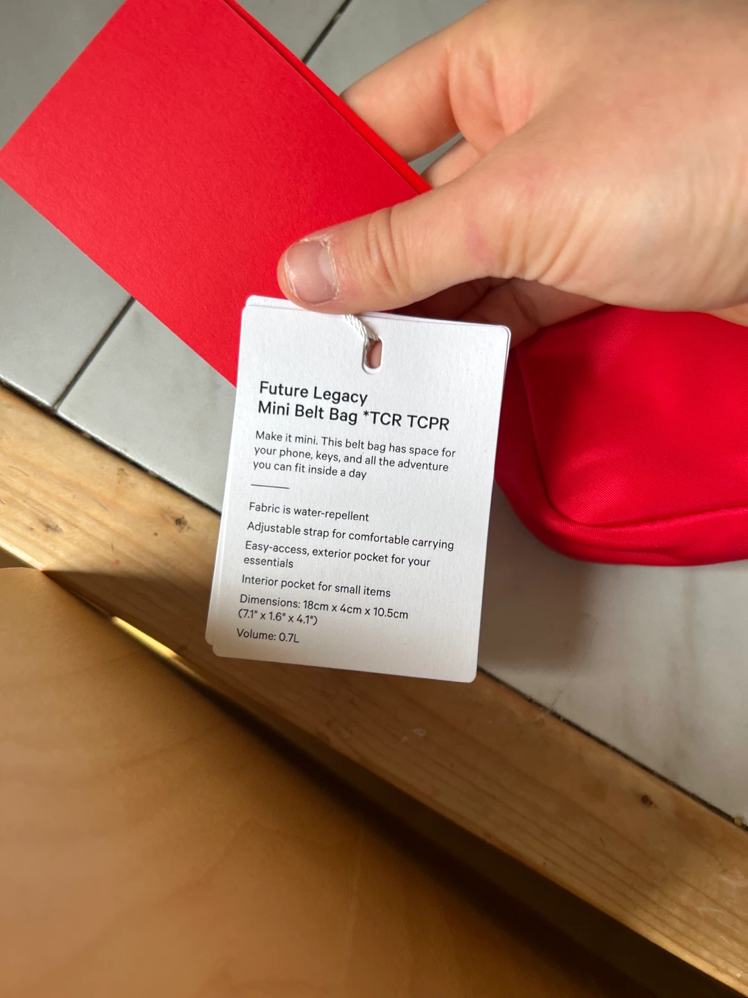 Lululemon Future Legacy Mini Belt Bag RED - photo 2