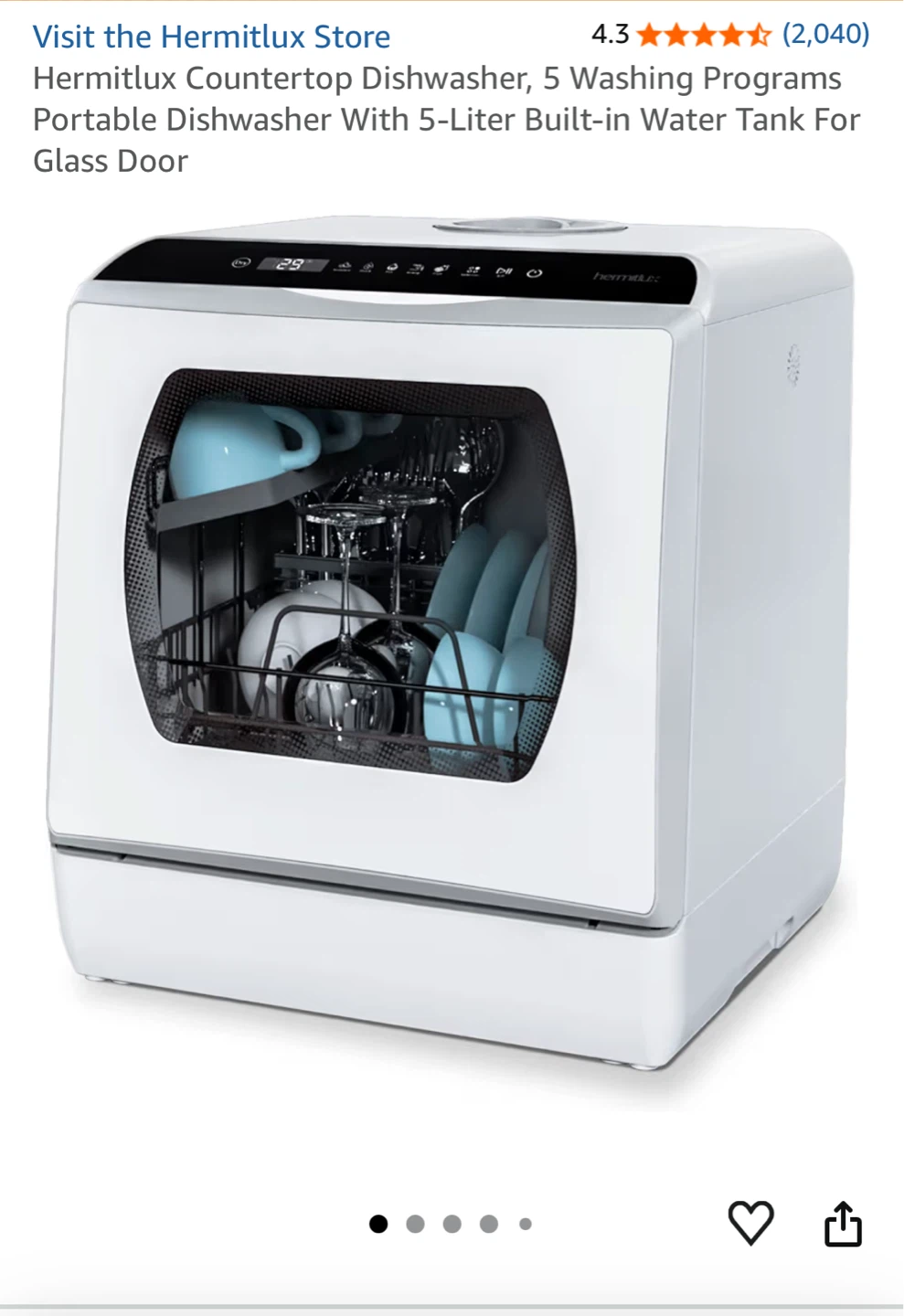 Hermitlux Countertop Dishwasher - photo 2