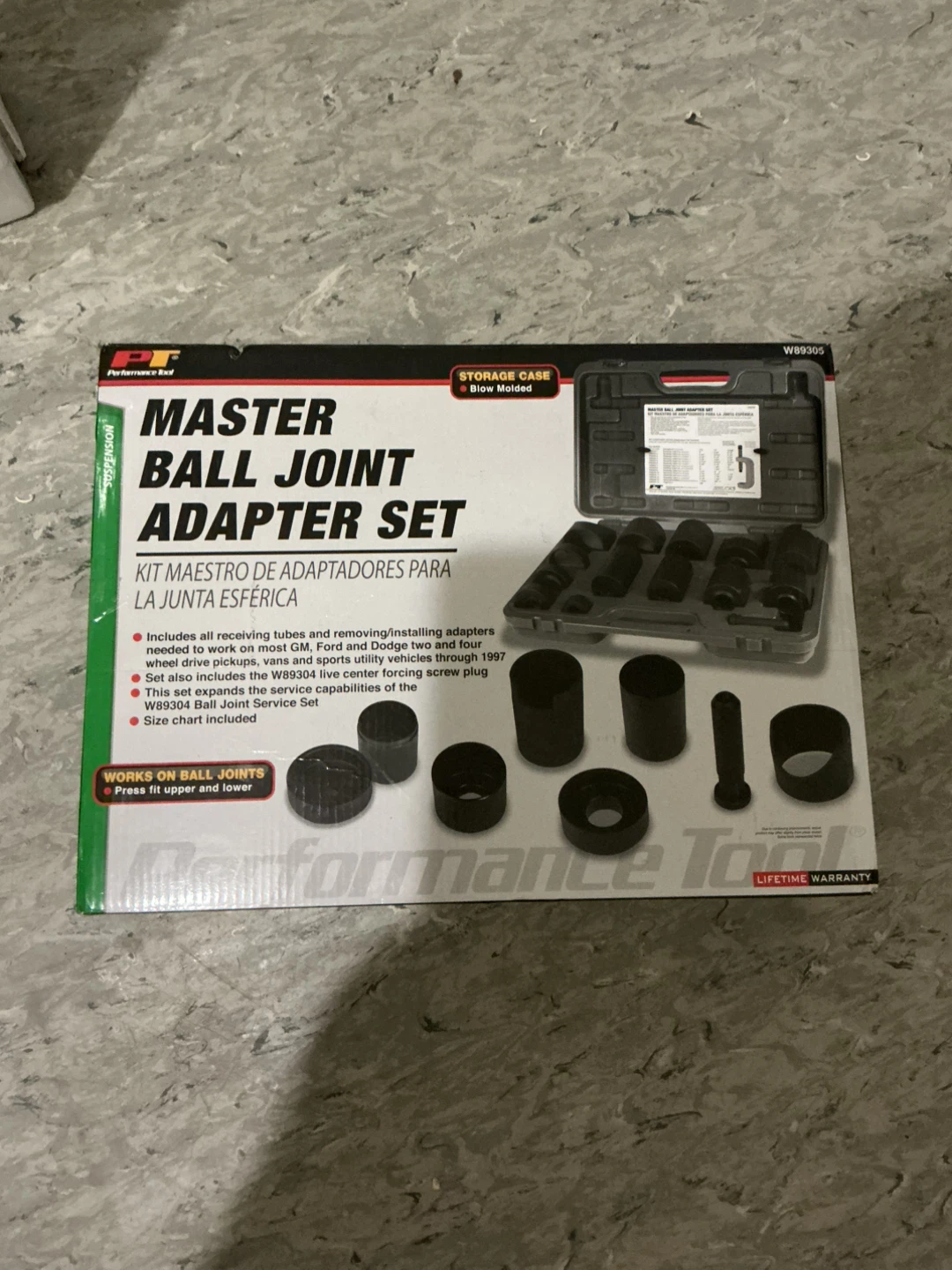 Performance Tool Master Ball Joint Adapter Set
