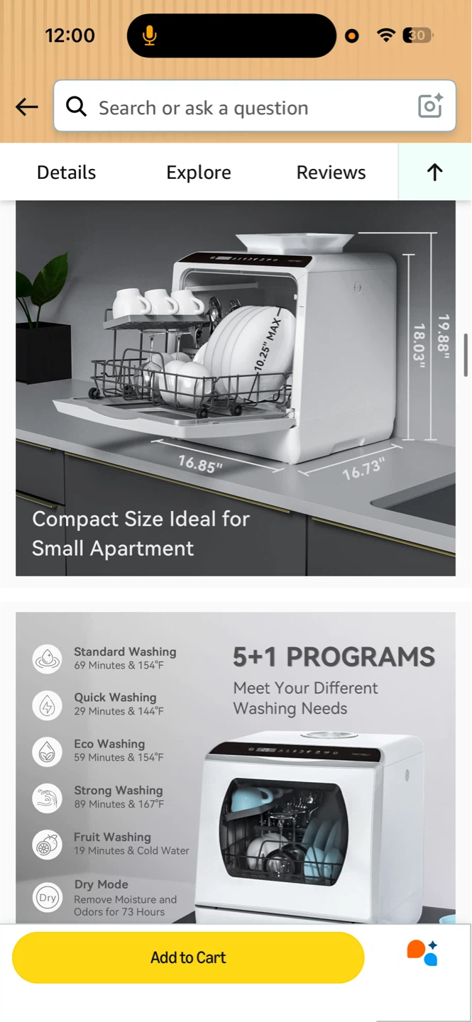 Hermitlux Countertop Dishwasher - photo 3