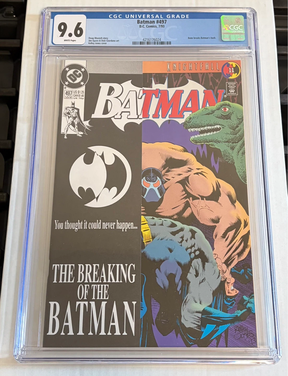 CGC Graded Batman #497 (1993) - Knightfall Saga