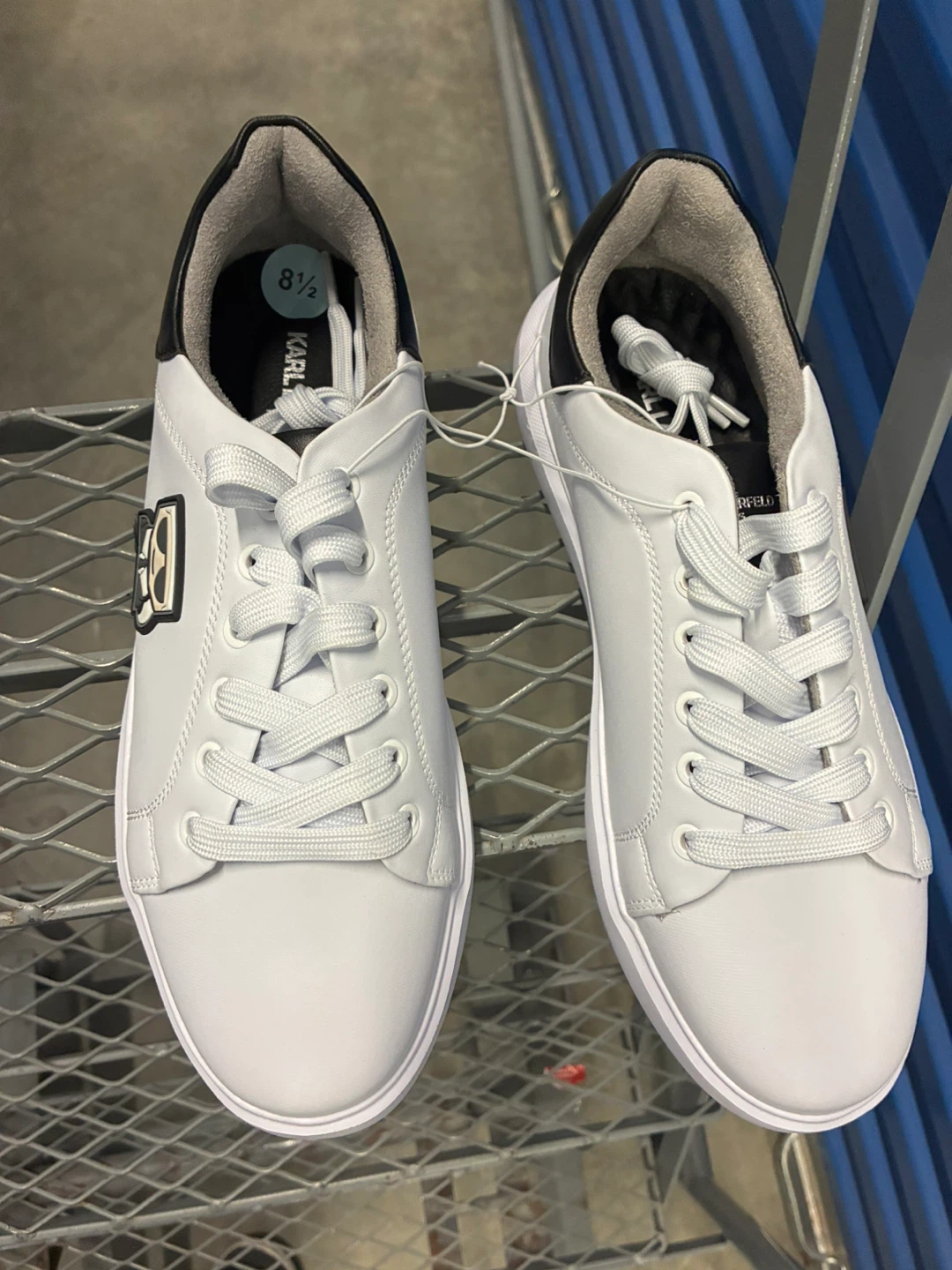 Karl Lagerfeld White Sneakers Size 8.5
