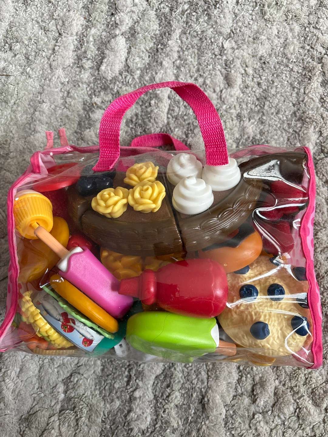 Play Food Bag with Cake and Desserts