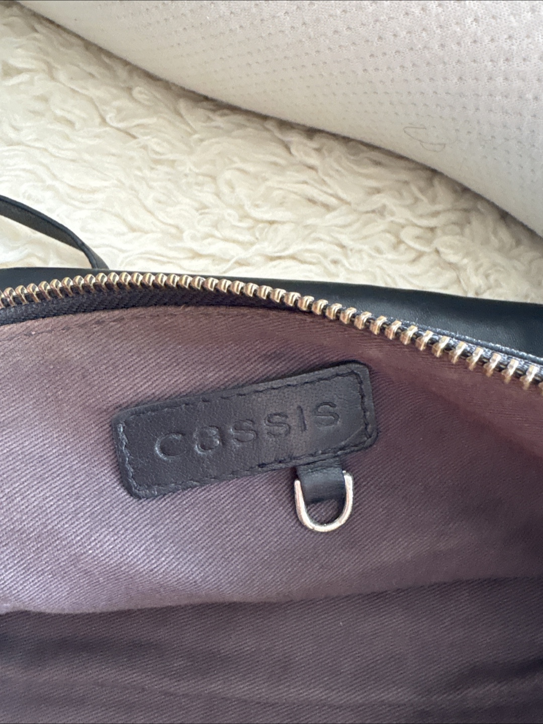 Cassis Black Leather Clutch - photo 2