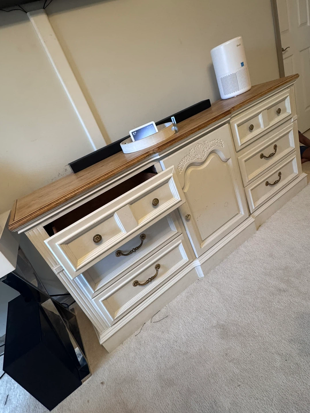 Cream and Wood Dresser/Buffet - photo 2