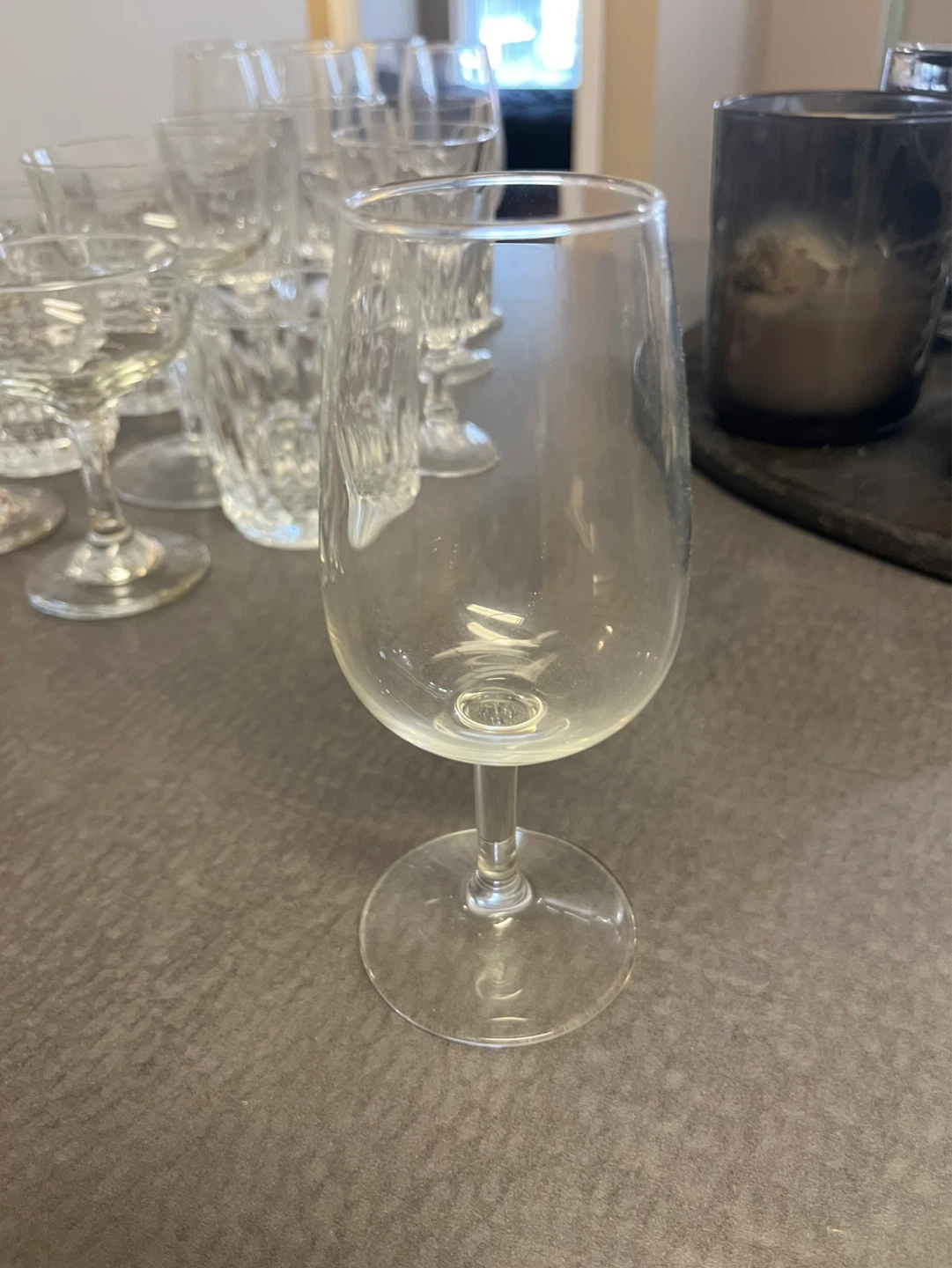 Assorted Clear Glass Drinkware