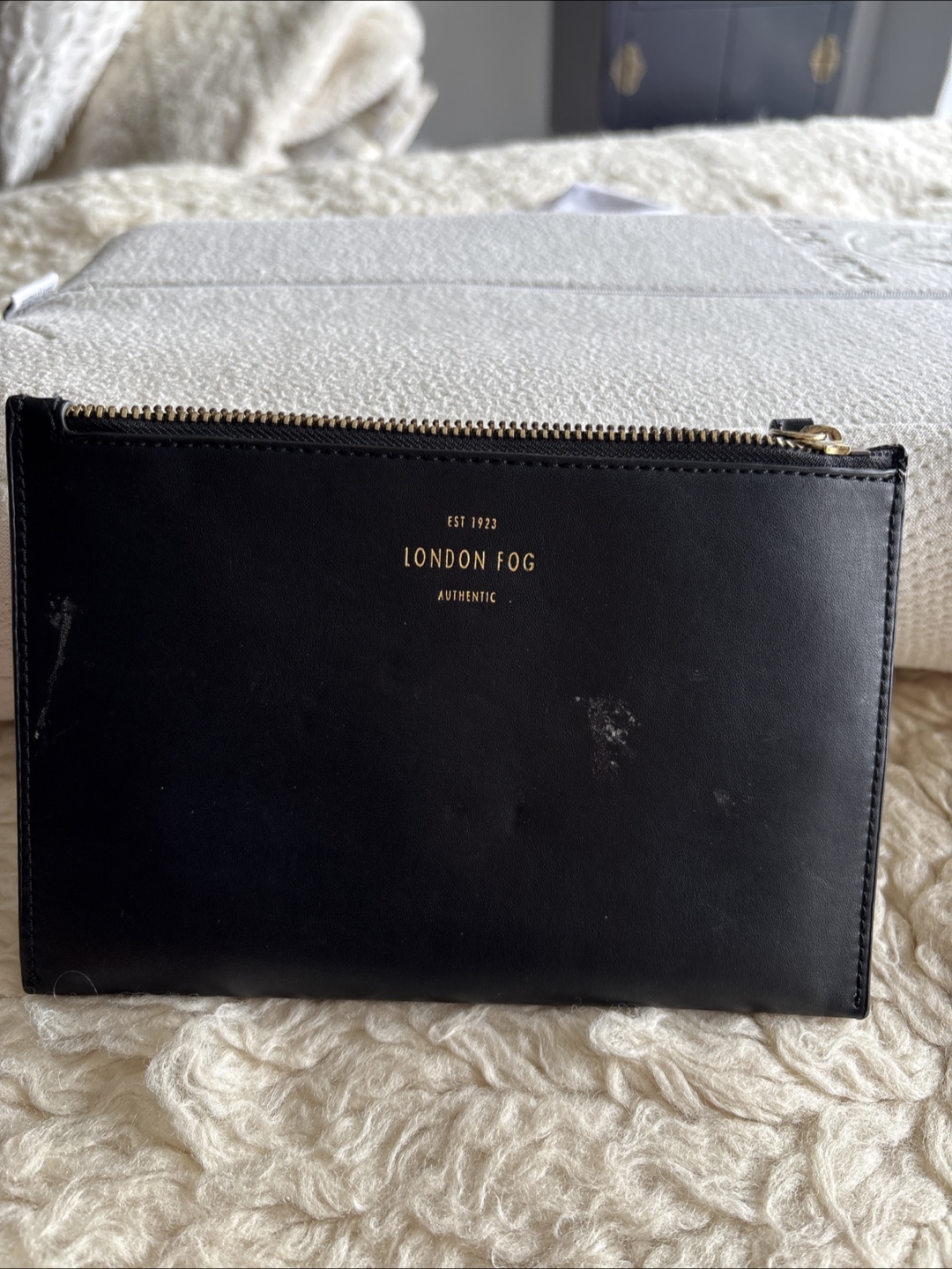London Fog Black faux Leather Clutch Wallet - photo 2