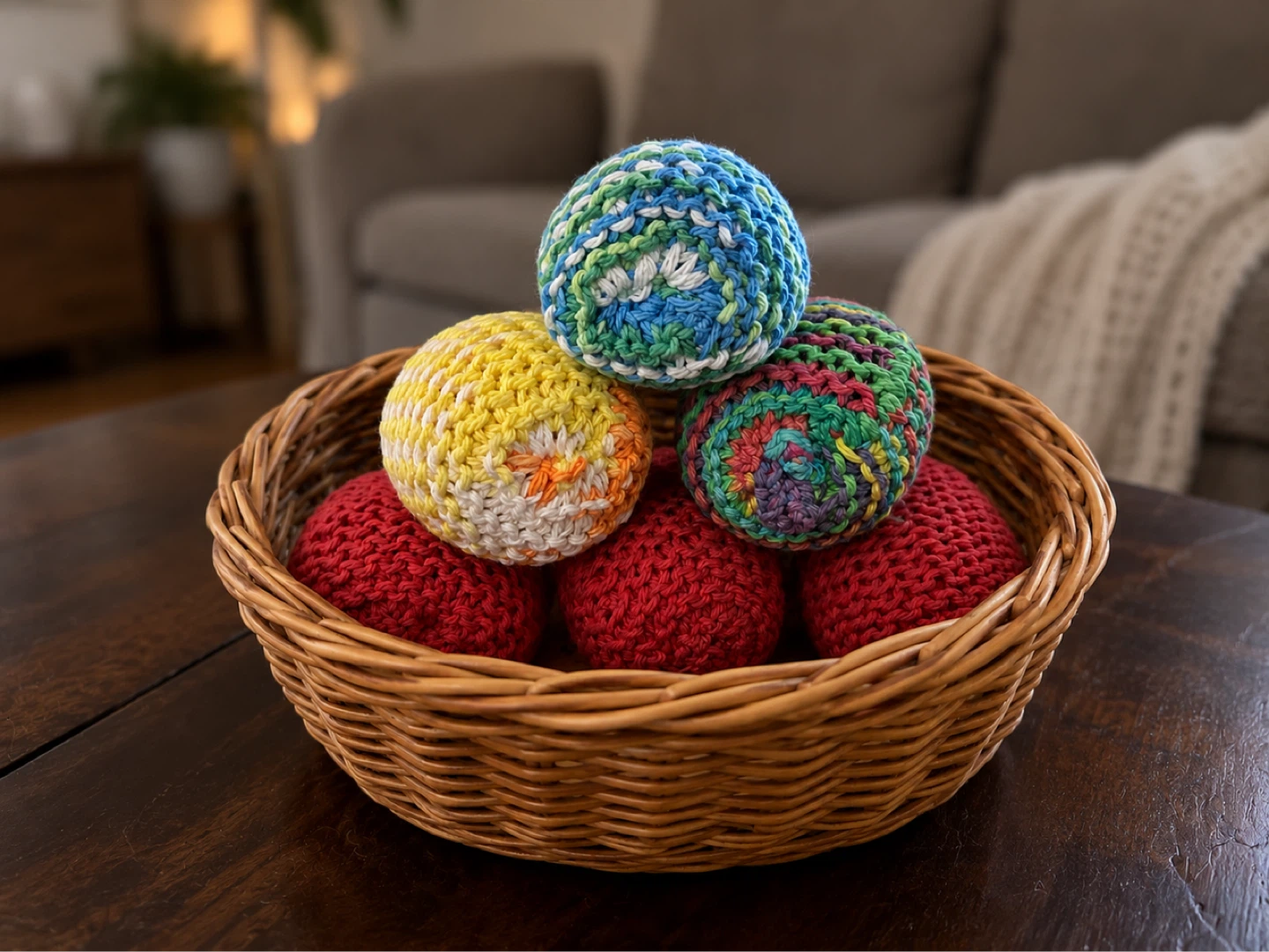 Hand-Knitted Hacky Sacks 🧶⚽
