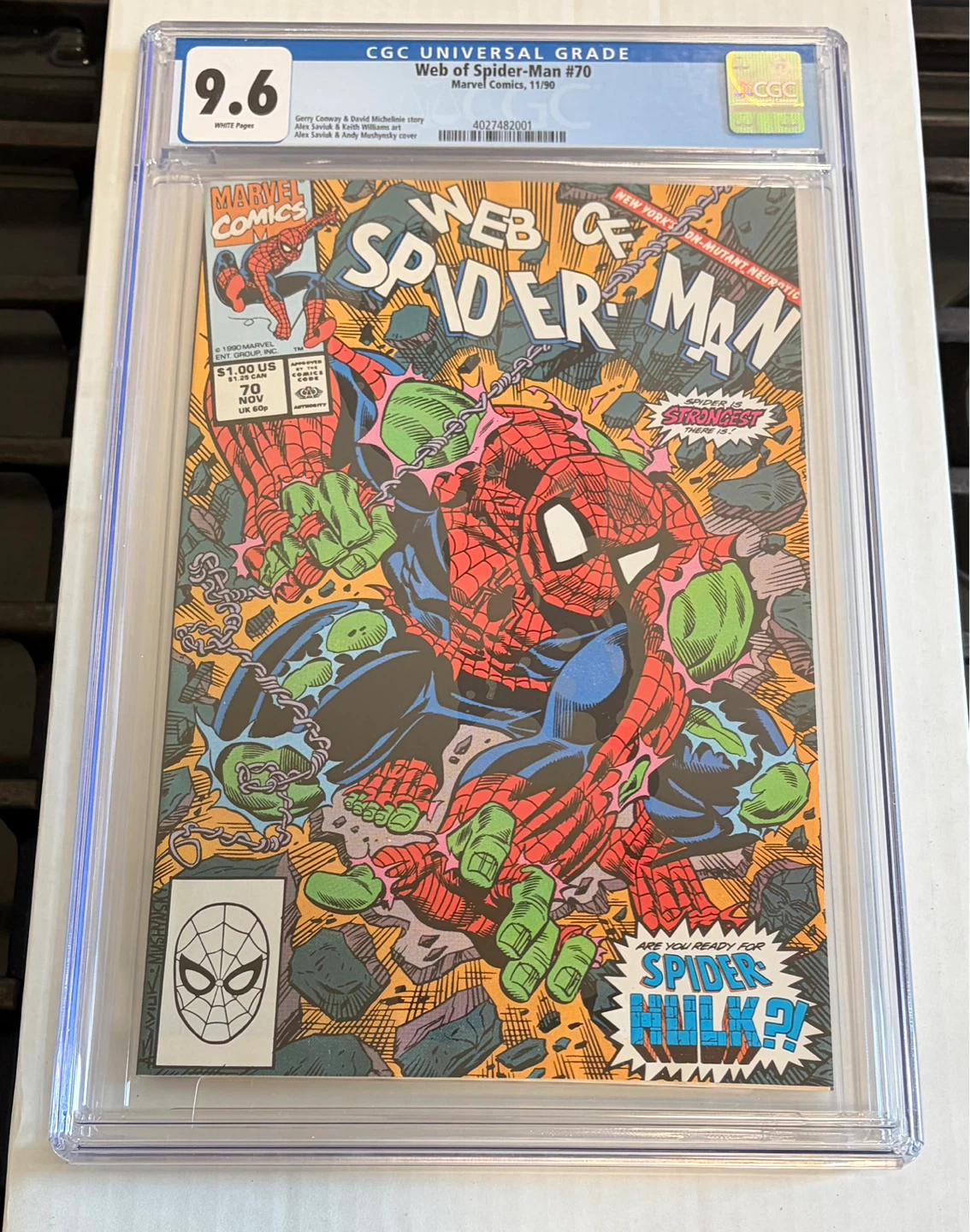 Web of Spider-Man #70 CGC 9.6
